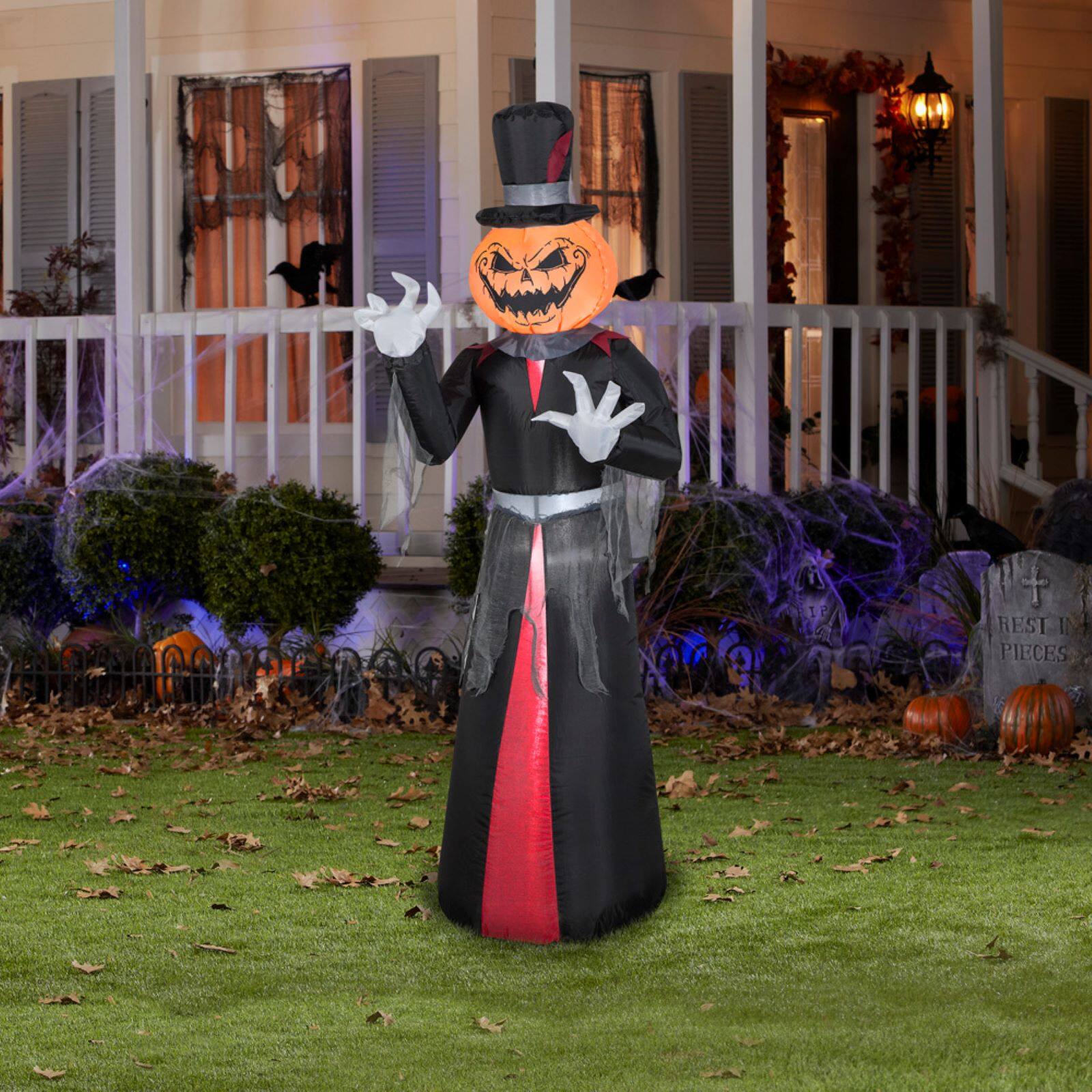 5ft. Airblown® Inflatable Halloween Pumpkin Head Reaper