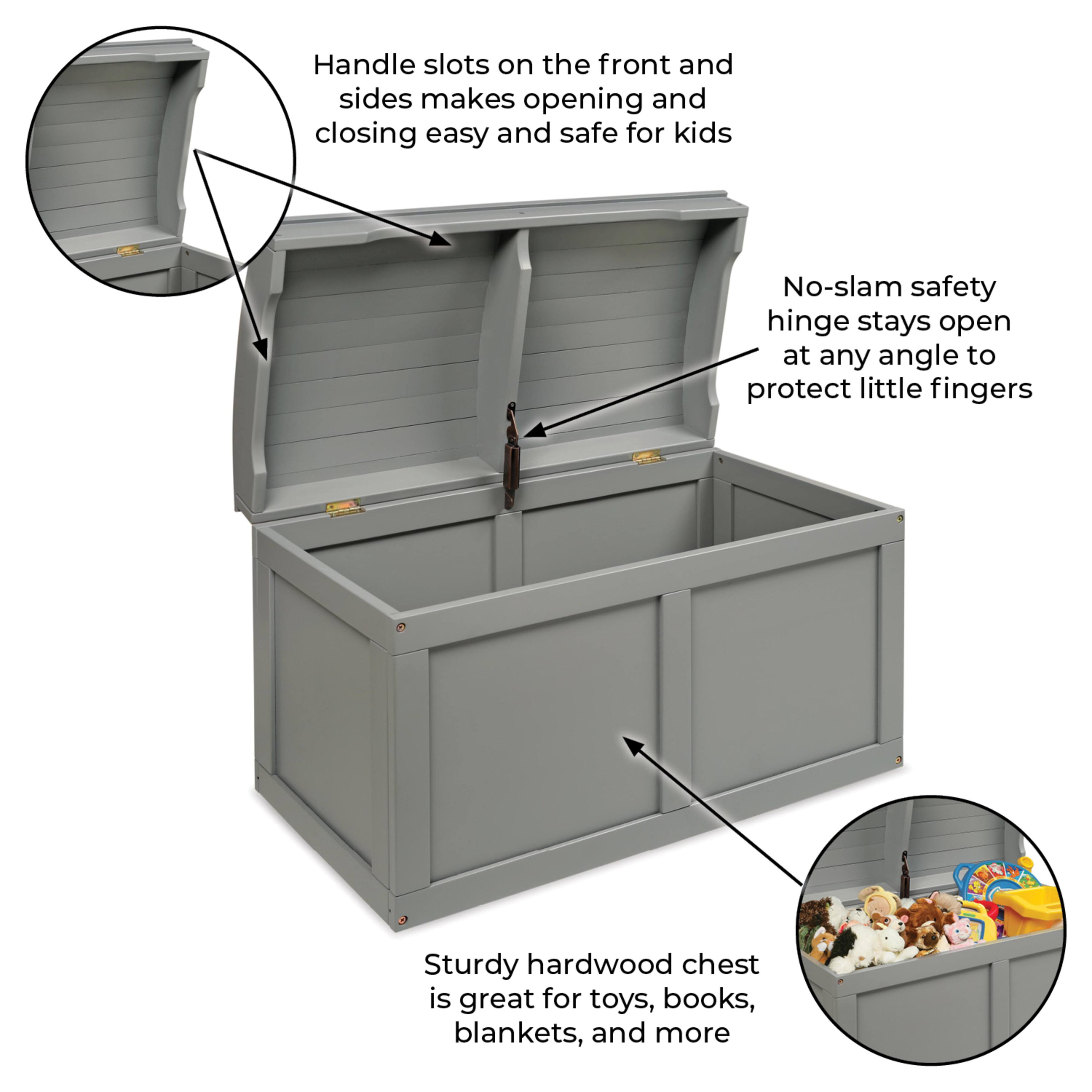 Badger Basket Hardwood Barrel Top Toy Chest