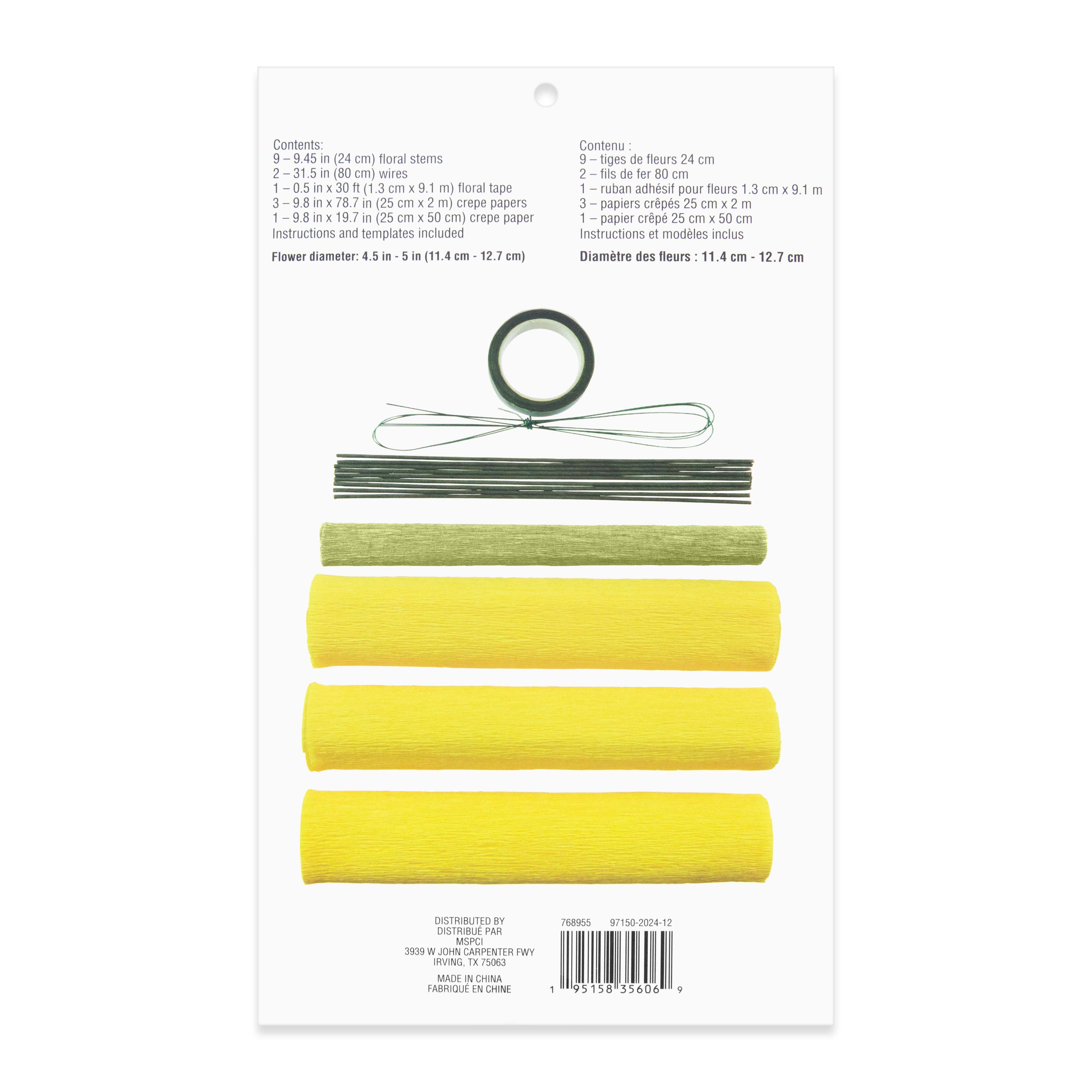 Small Dahlia Crepe Paper Flower Kit by Recollections&#x2122;