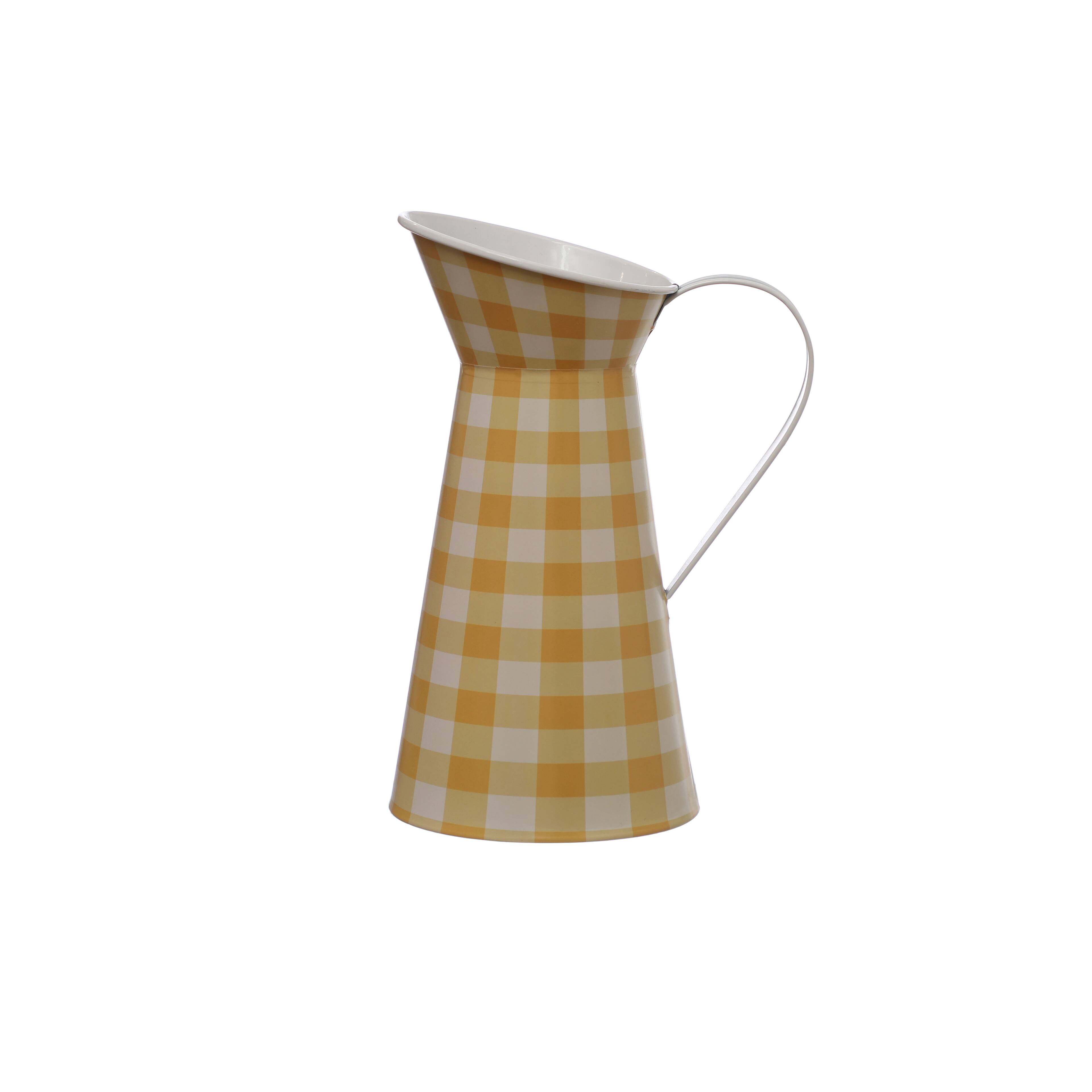 Assorted 10.5&#x22; Plaid Pitcher Decorative Container, 1pc. by Ashland&#xAE;