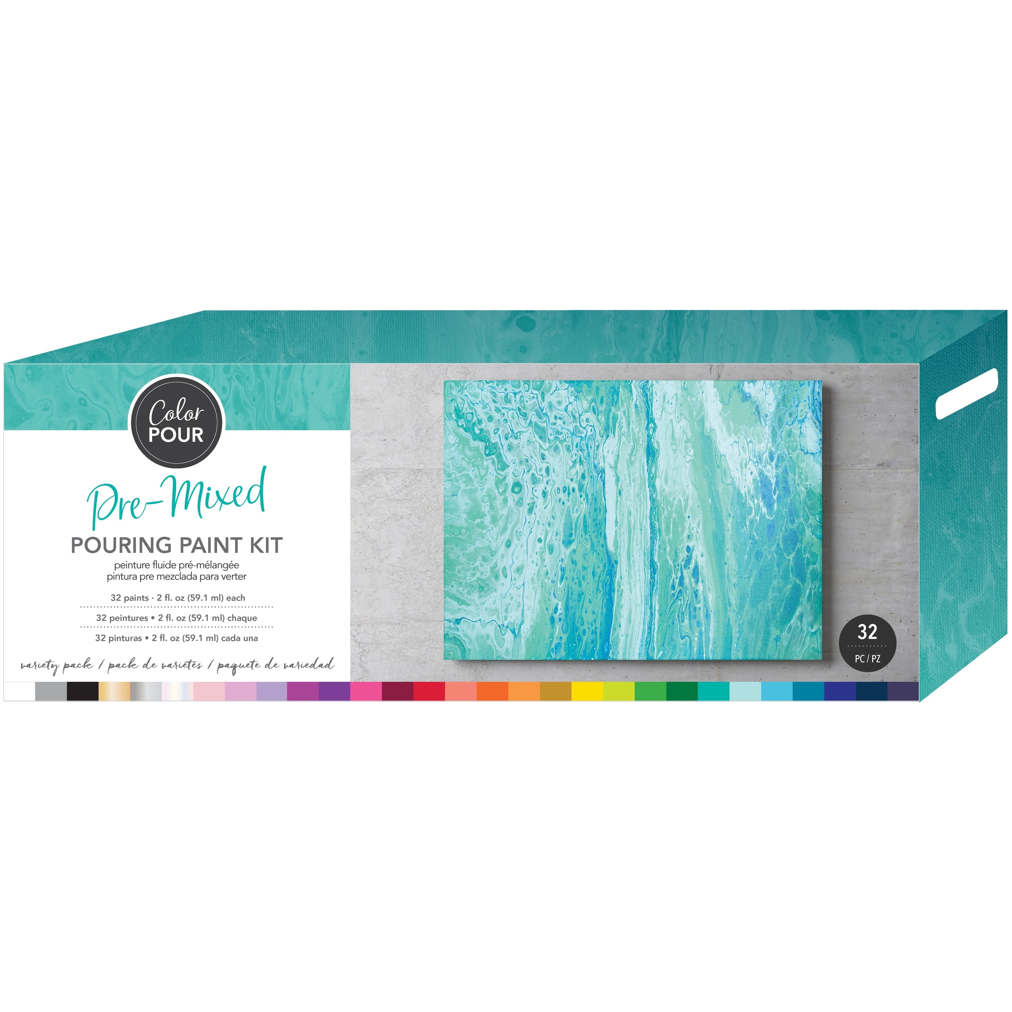 Color Pour Pre-Mixed Paint Kit