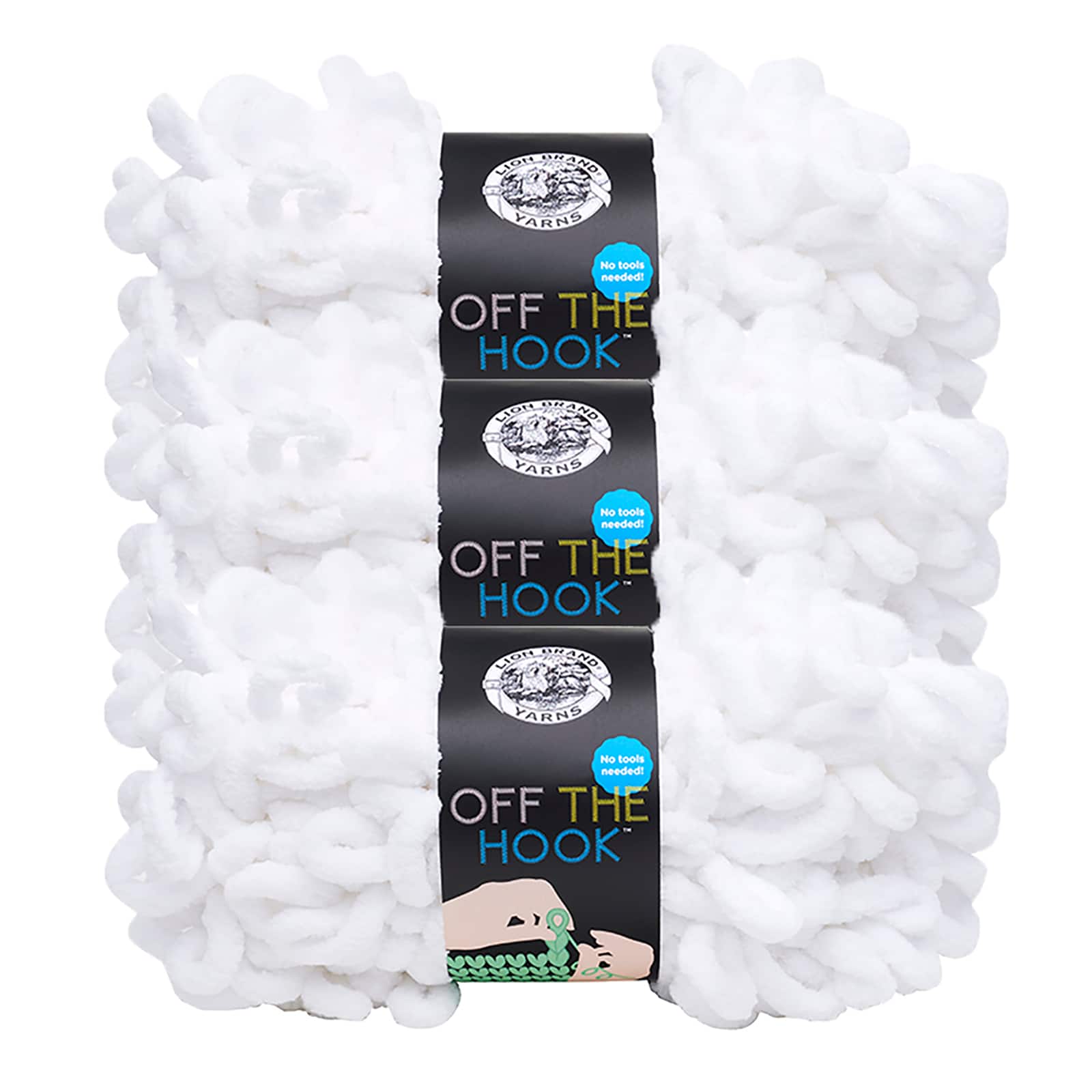 3 Pack Lion Brand® Off The Hook™ Solid Yarn