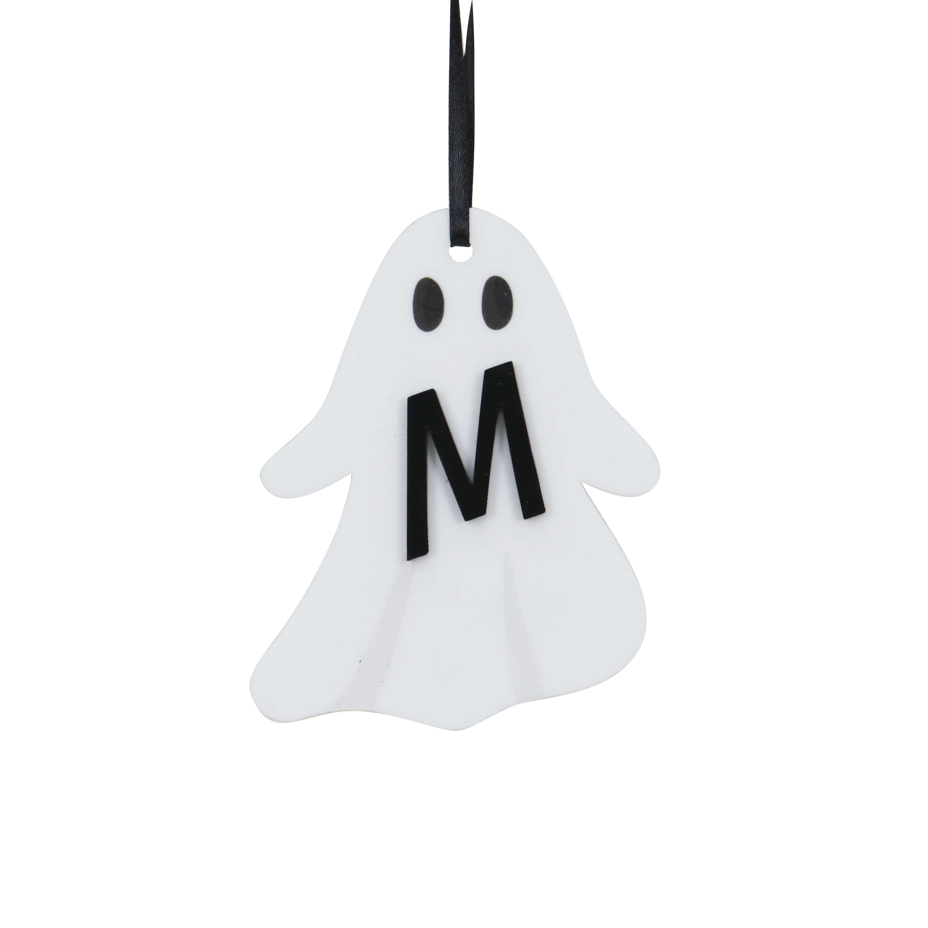 Assorted 3.75&#x22; Halloween Acrylic Monogram Ornament by Ashland&#xAE;