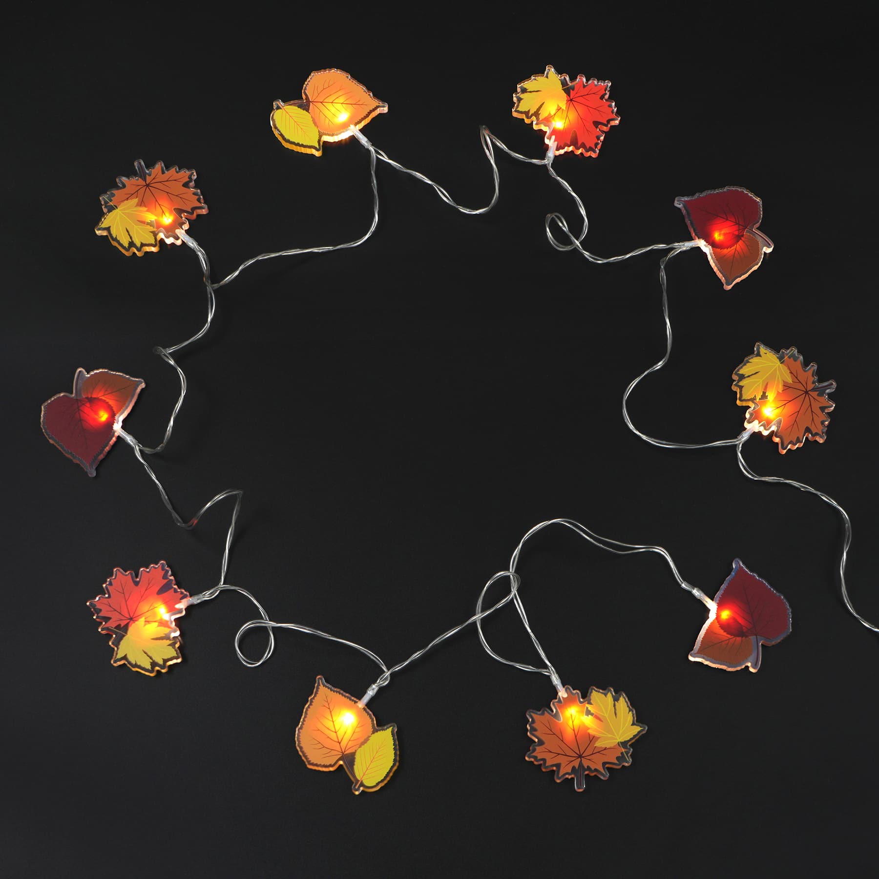 10ct. Warm White LED Acrylic Leaf String Lights by Ashland&#xAE;