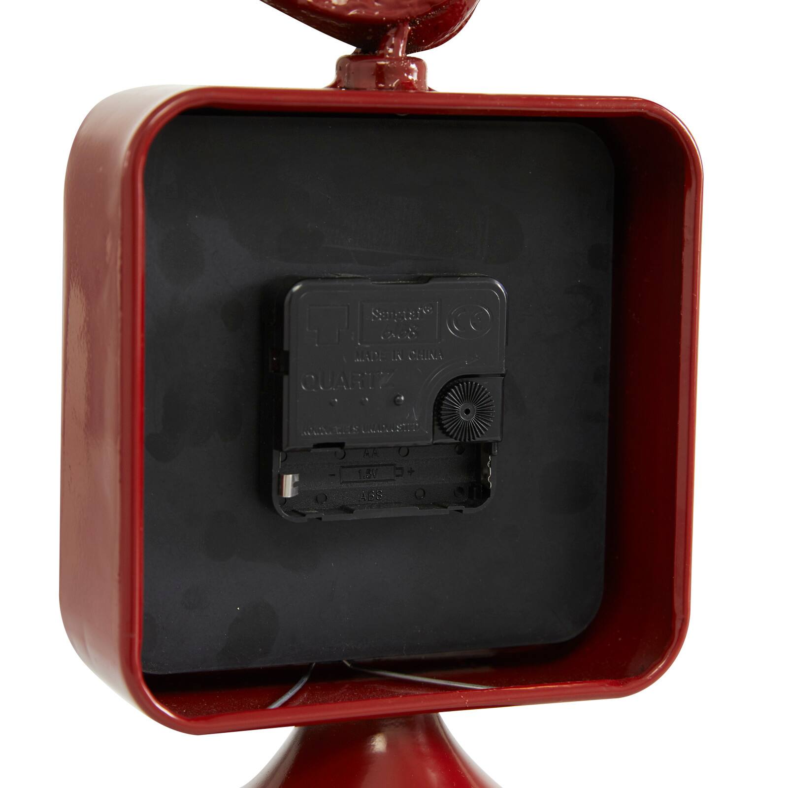 6&#x22; Multicolored Vintage Metal Bird Clock Set