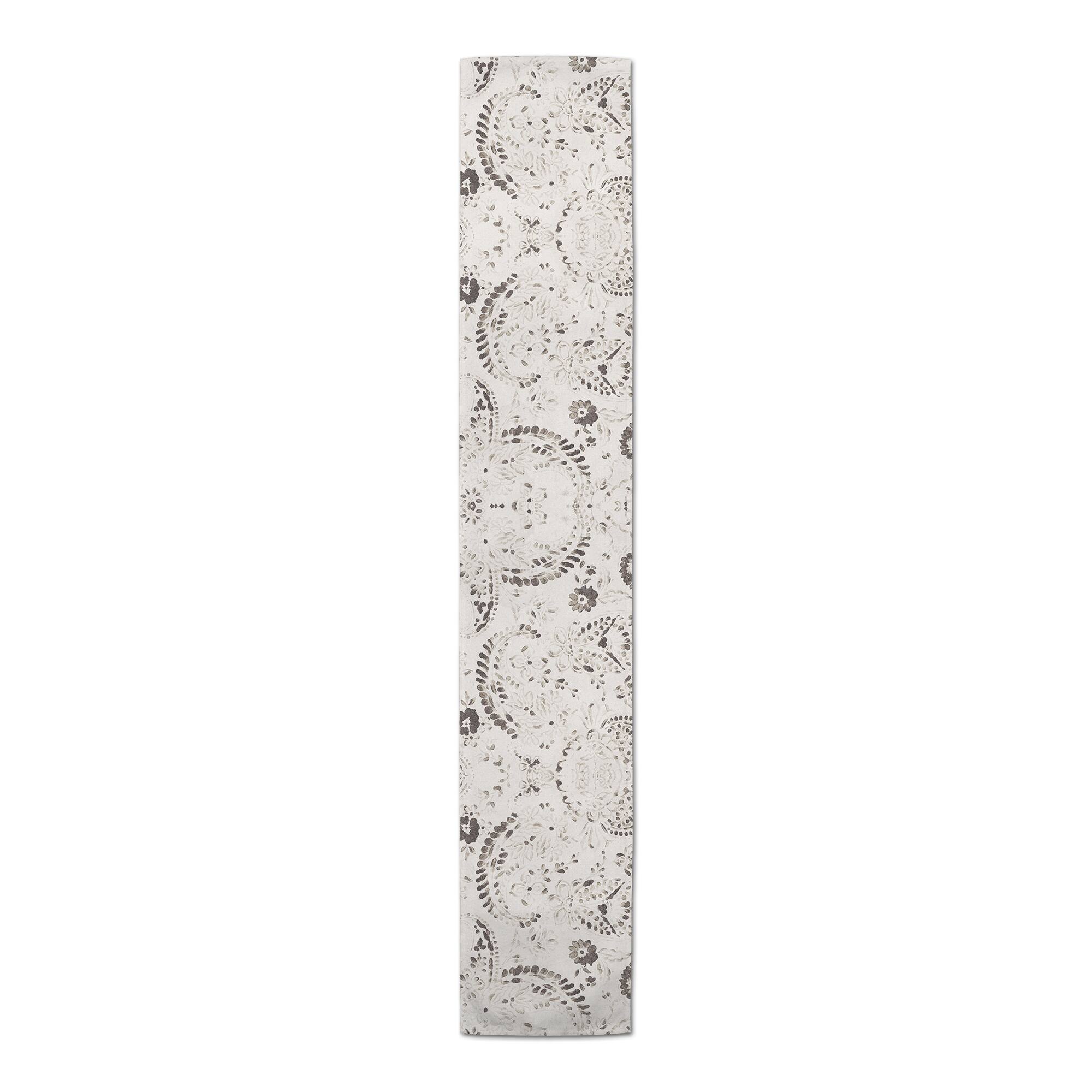 72&#x22; Vintage Paisley Poly Twill Table Runner