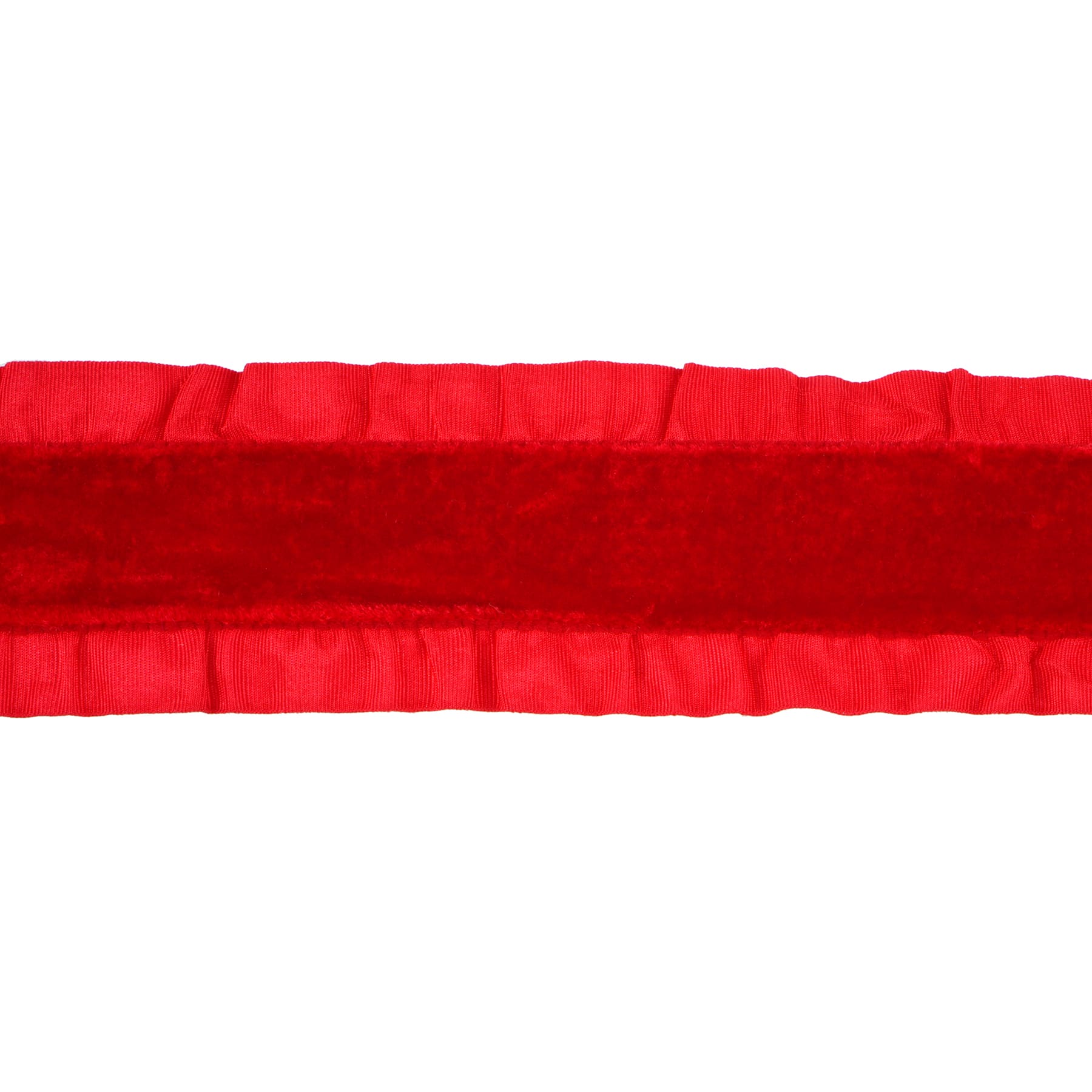 1.5&#x22; x 15ft. Red Ruffle Ribbon by Celebrate It&#xAE;