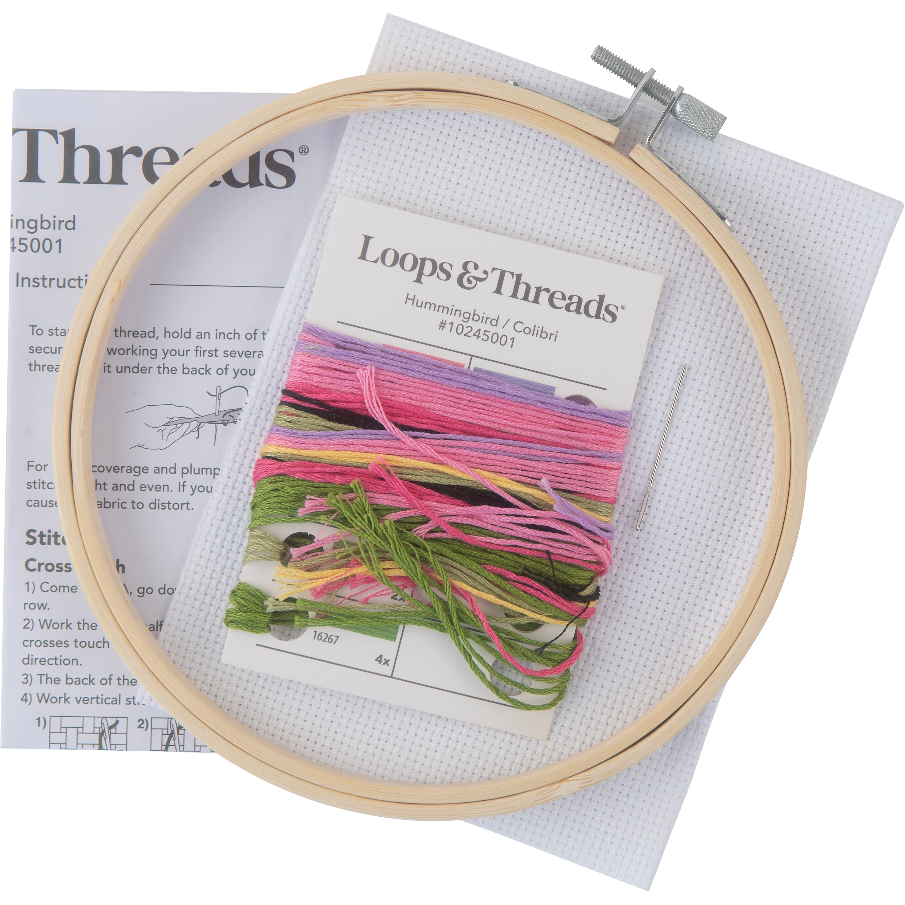 Hummingbird Counted Cross Stitch Kit by Loops &#x26; Threads&#xAE;