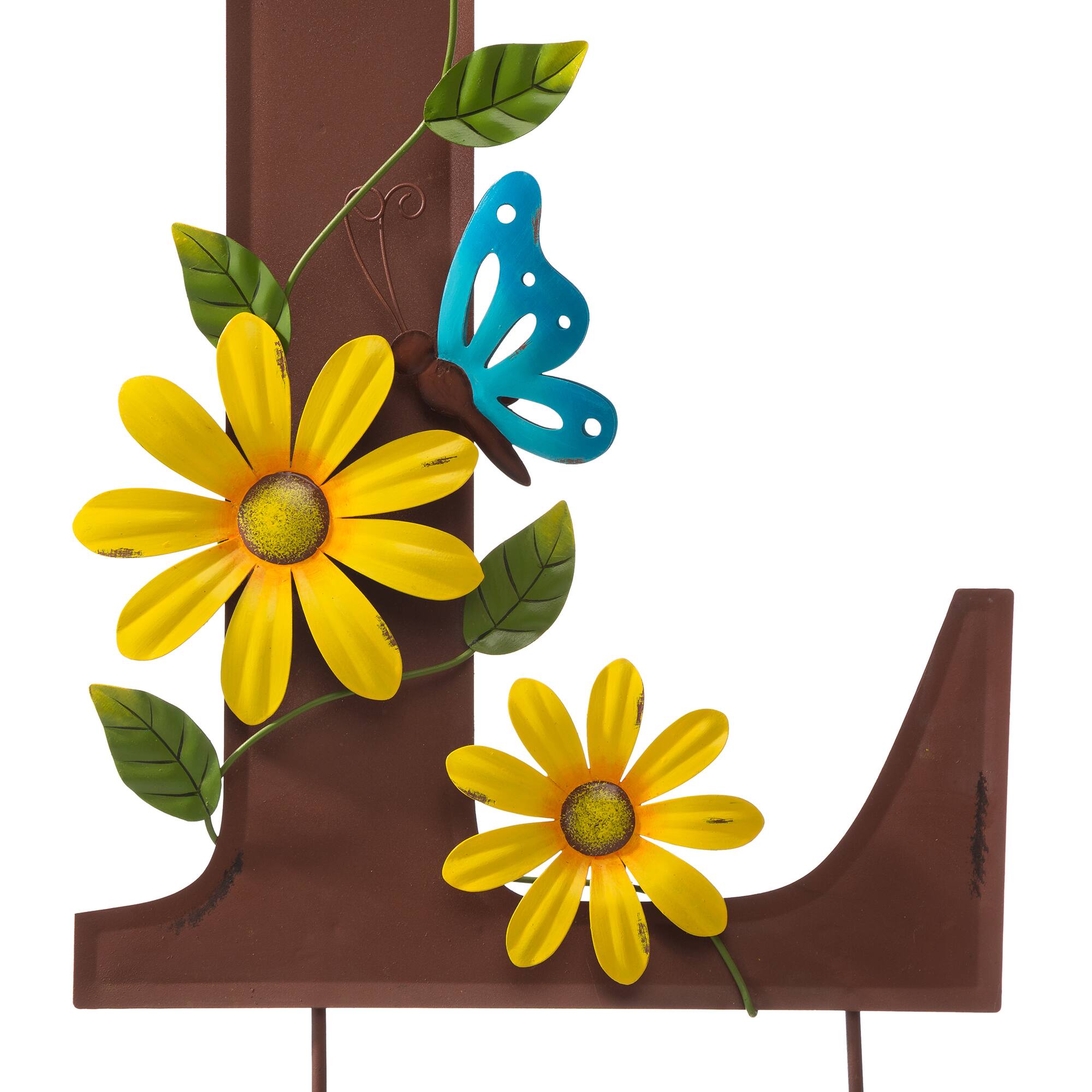 Glitzhome® 2ft. Multi-Functional Metal WELCOME Yard Stakes, 7ct.