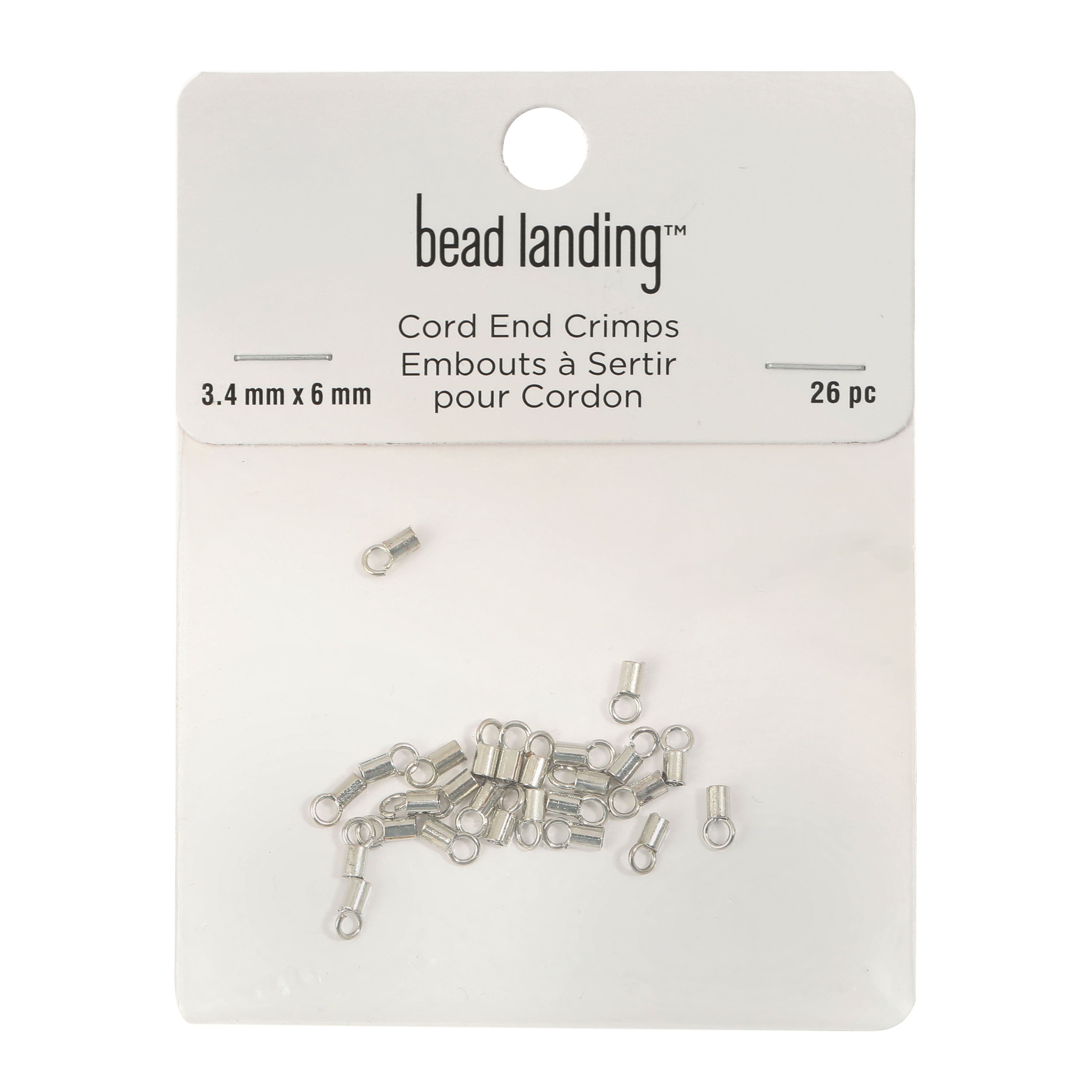 12 Packs: 26 ct. (312 total) 3.4mm Cord End Crimps by Bead Landing™
