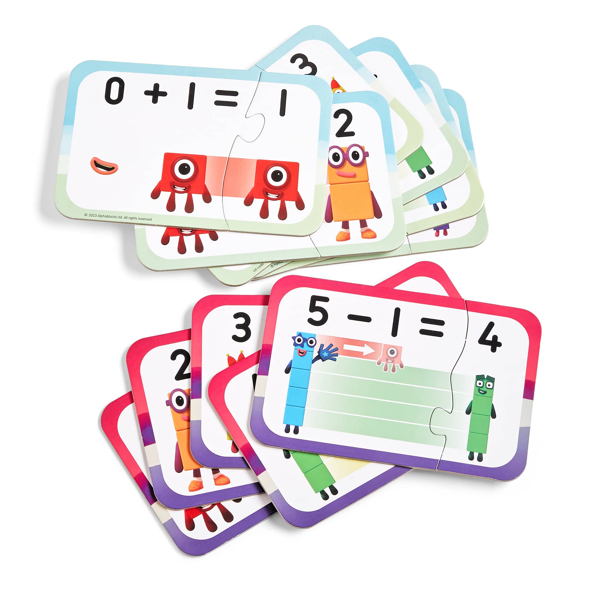 hand2mind Numberblocks® Simple Cut Adding & Subtracting Puzzle Set