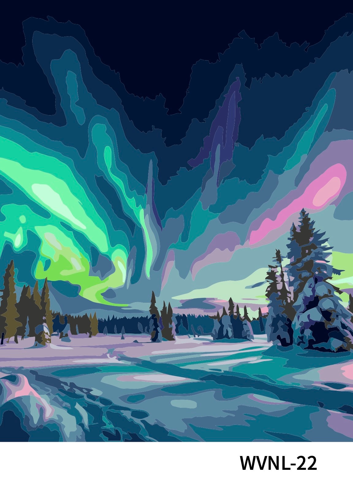 16" x 20" Aurora Borealis Paint-by-Number Kit by Artist's Loft™