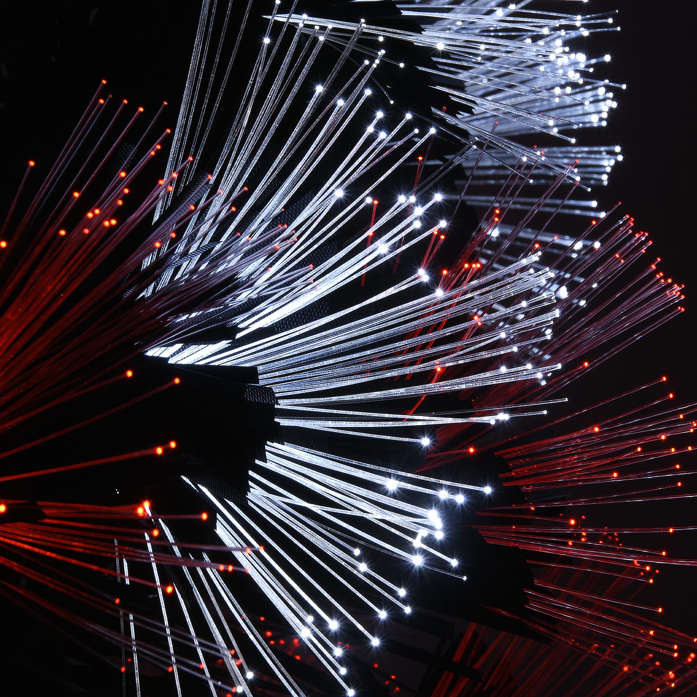 4ft. Fiber Optic Candy Corn Color Lights Black Artificial Halloween Tree