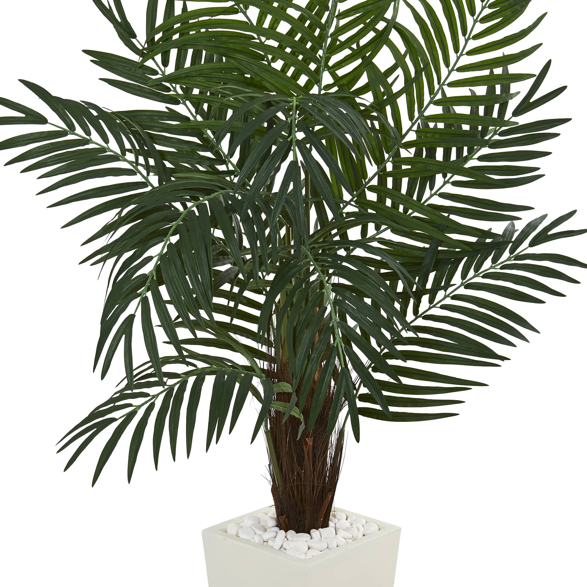 5.5ft. Areca Palm Tree in White Tower Planter
