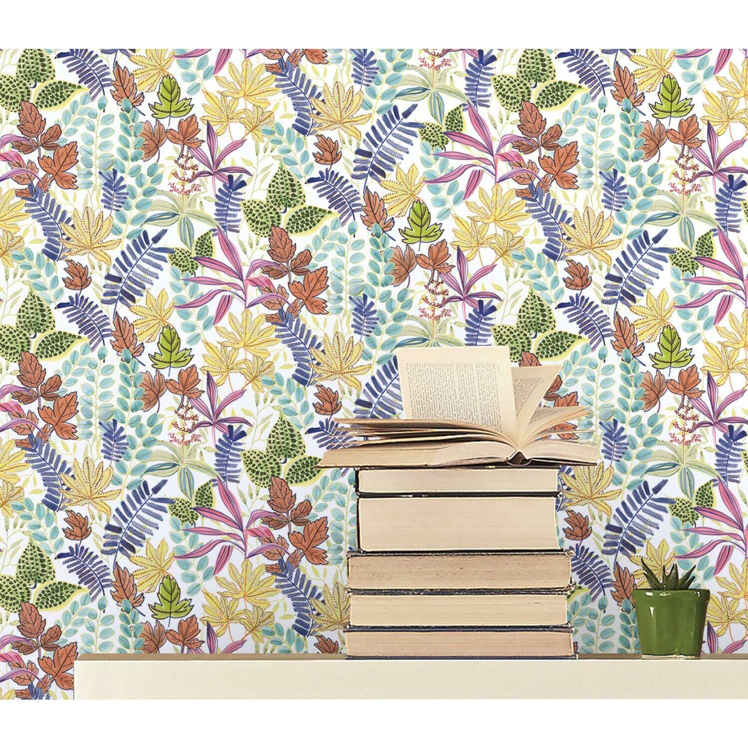 RoomMates Watercolor Tropics Peel &#x26; Stick Wallpaper