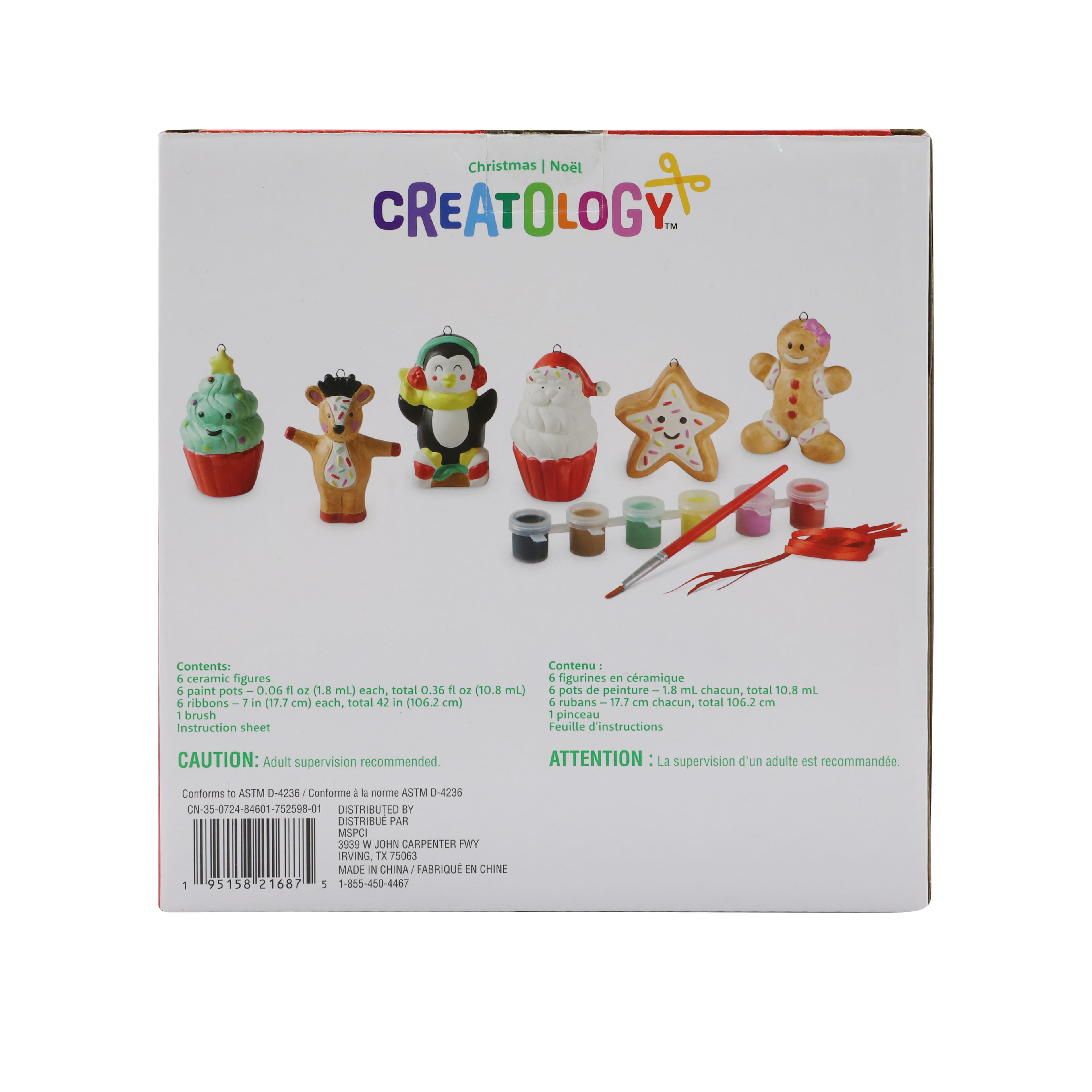 Christmas Character 3D Ceramic Ornament Kit by Creatology&#x2122;