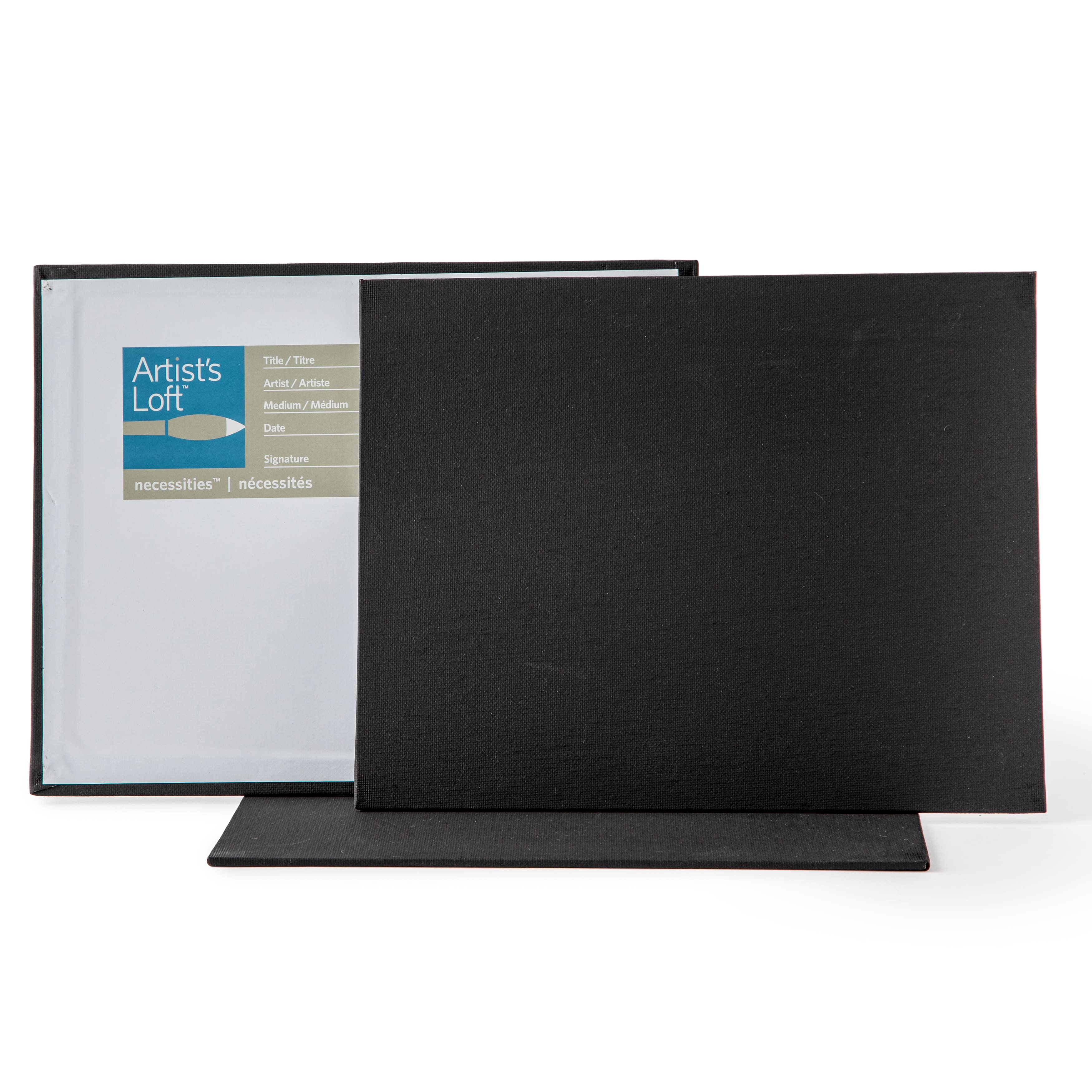 3 Pack Black Value Canvas Panel by Artist's Loft® Necessities™