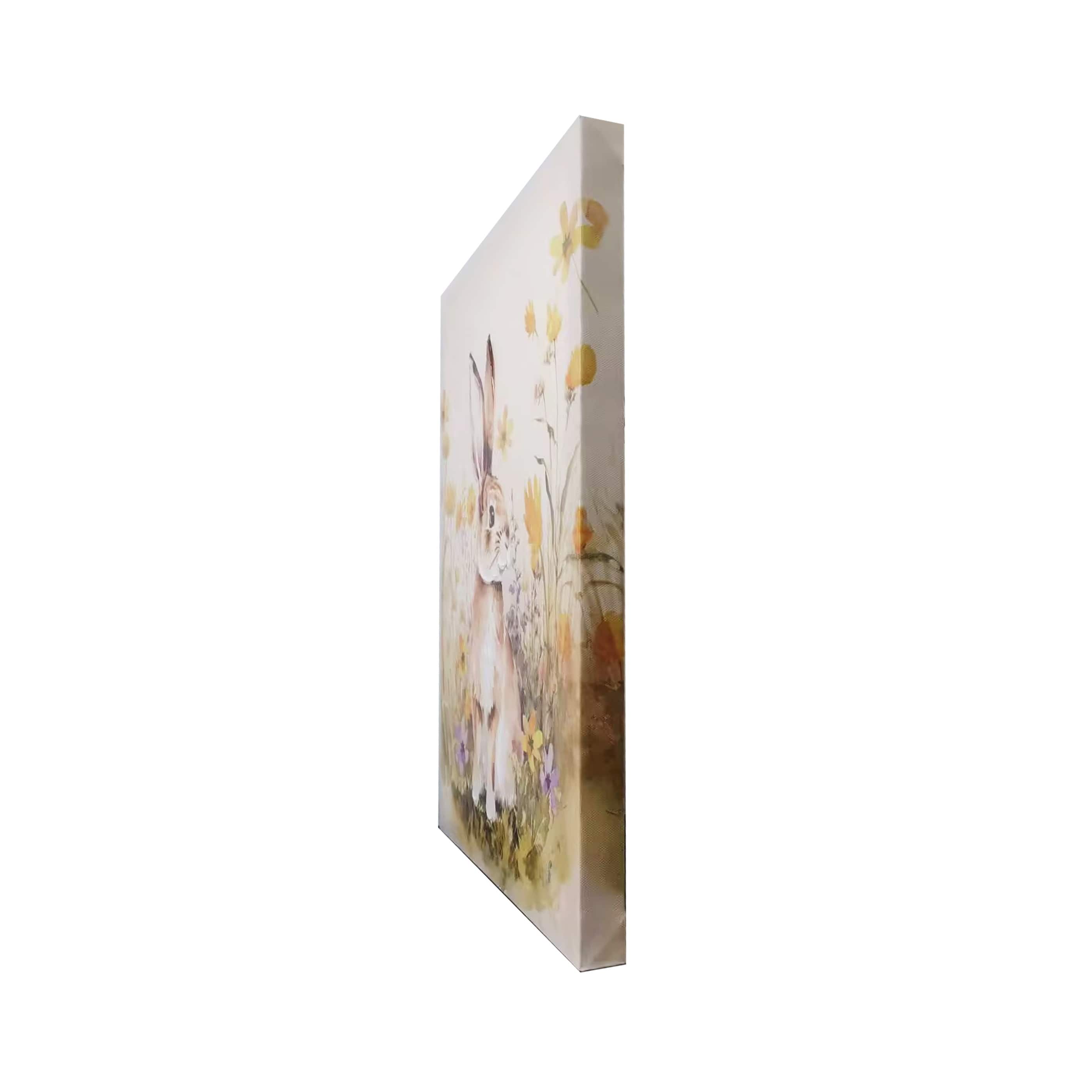 D&#xE9;coration murale en toile de lapin 12&#x22; x 16&#x22; par Ashland&#xAE;