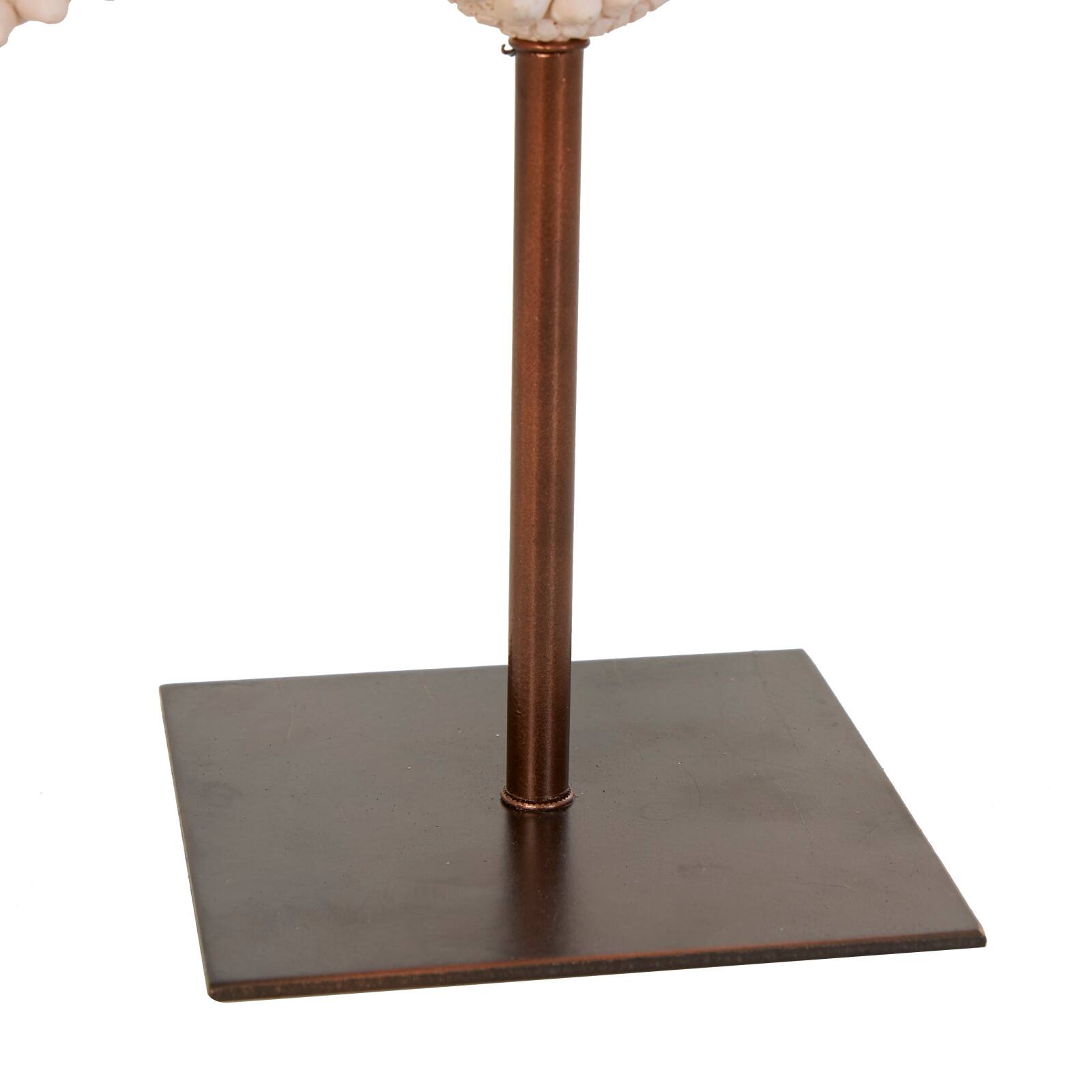 12&#x22; Pink Starfish Sculpture with Copper Stand