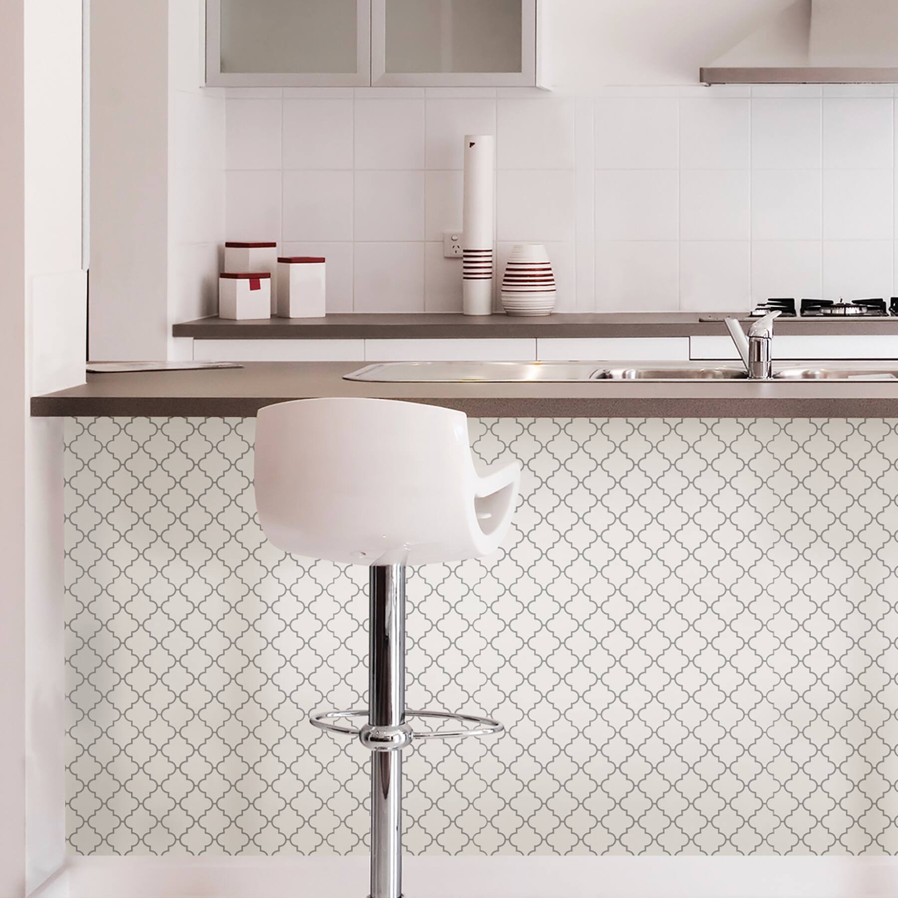 InHome Quatrefoil Peel & Stick Backsplash Tiles