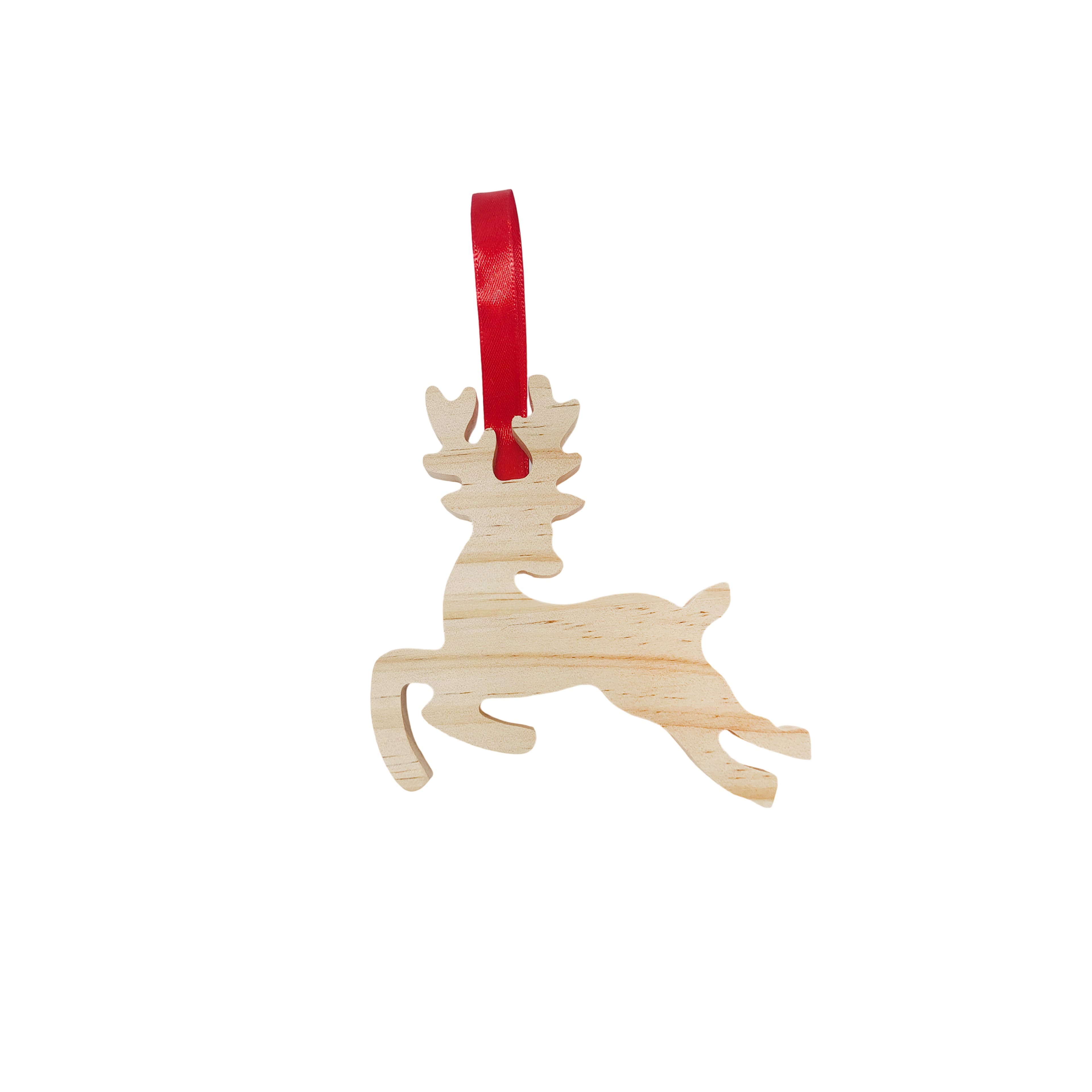 4&#x22; Reindeer DIY Pinewood Ornament by Make Market&#xAE;