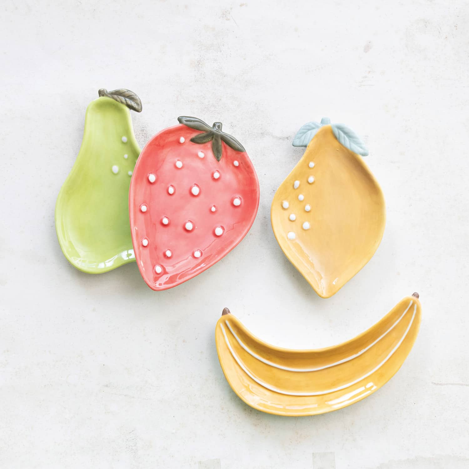 Fruit Stoneware Plate Set