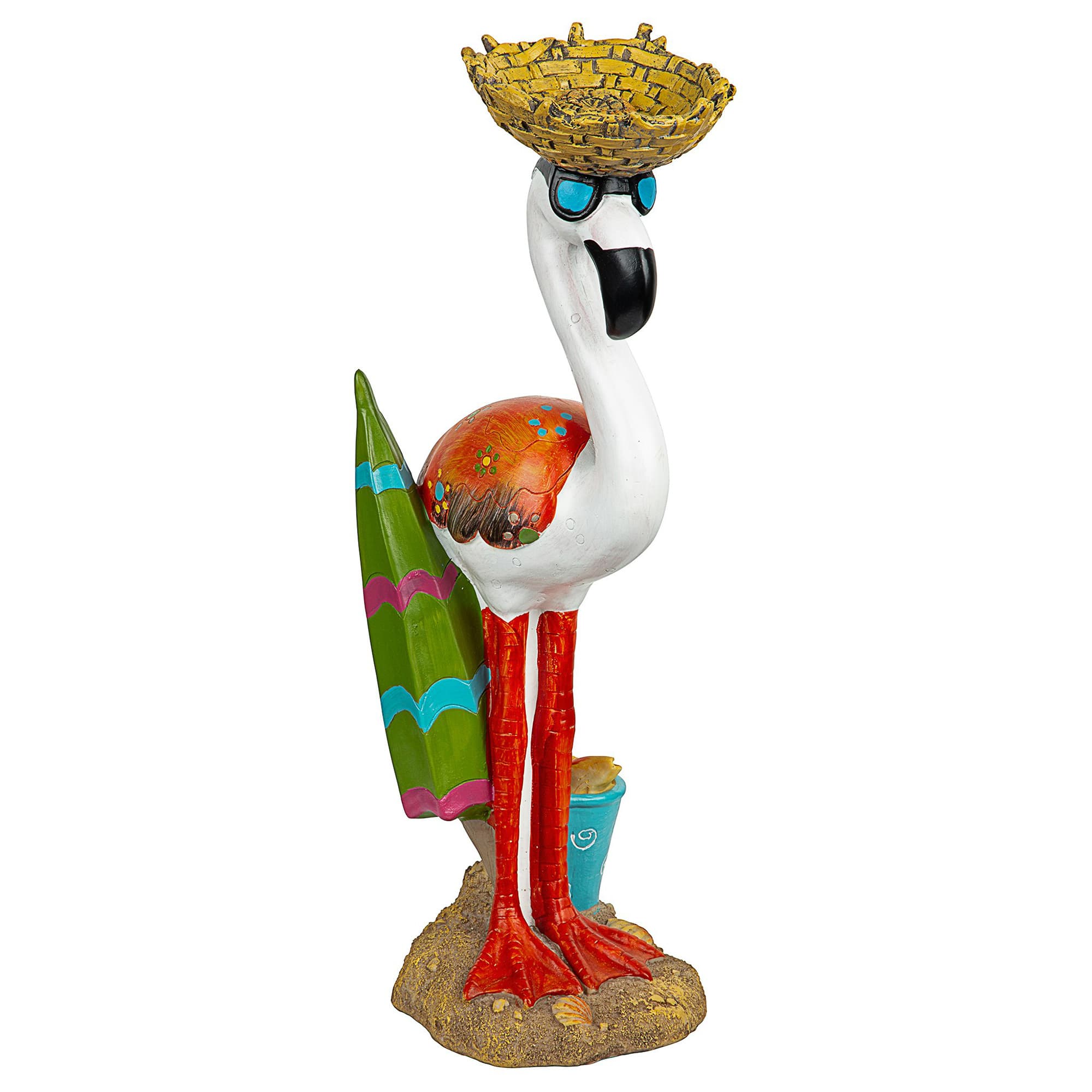 Luau Larry the Pale Pink Flamingo Garden Statue