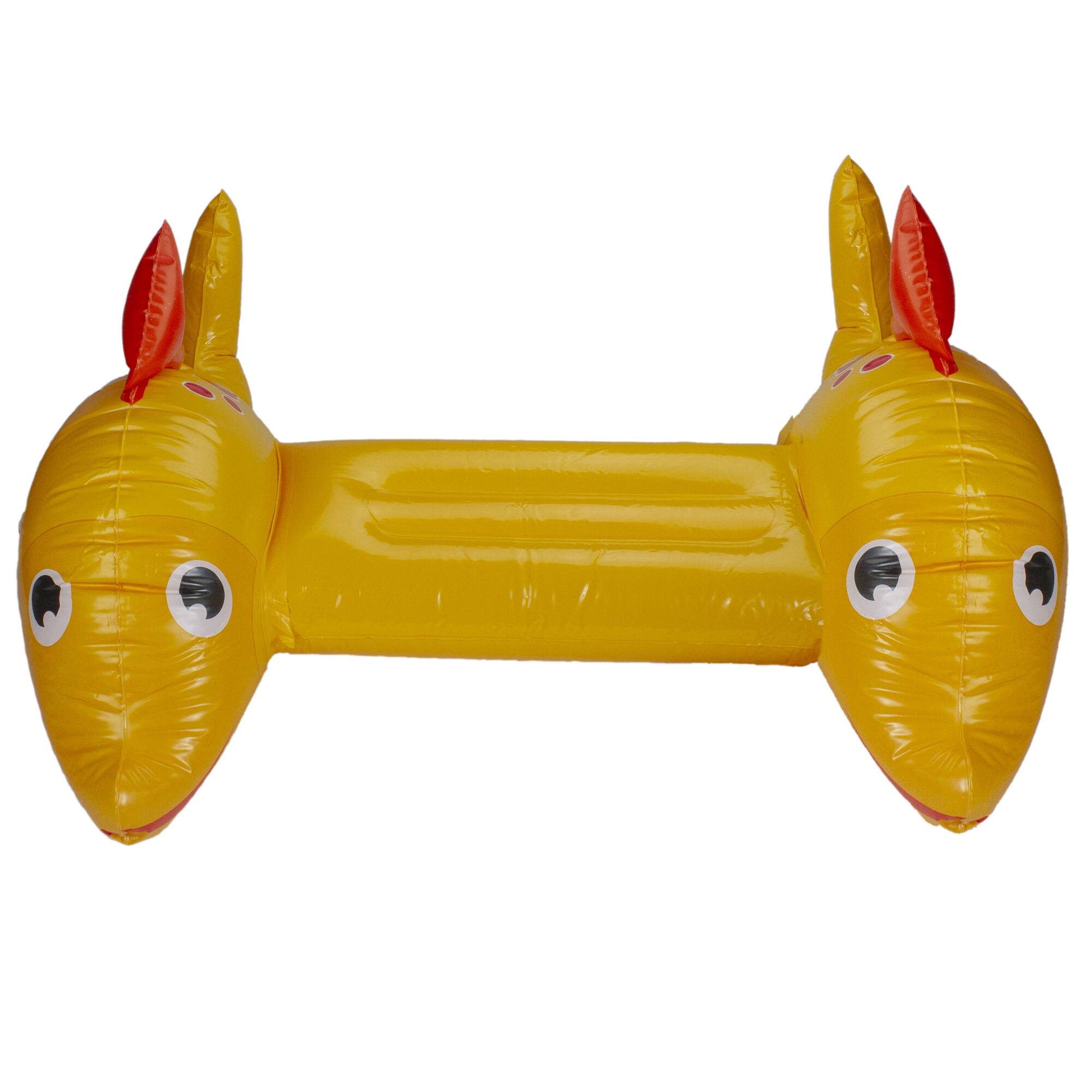 Pool Central® 34.5" Yellow Dorado Fish Children's Inflatable Swimming Pool Kickboard