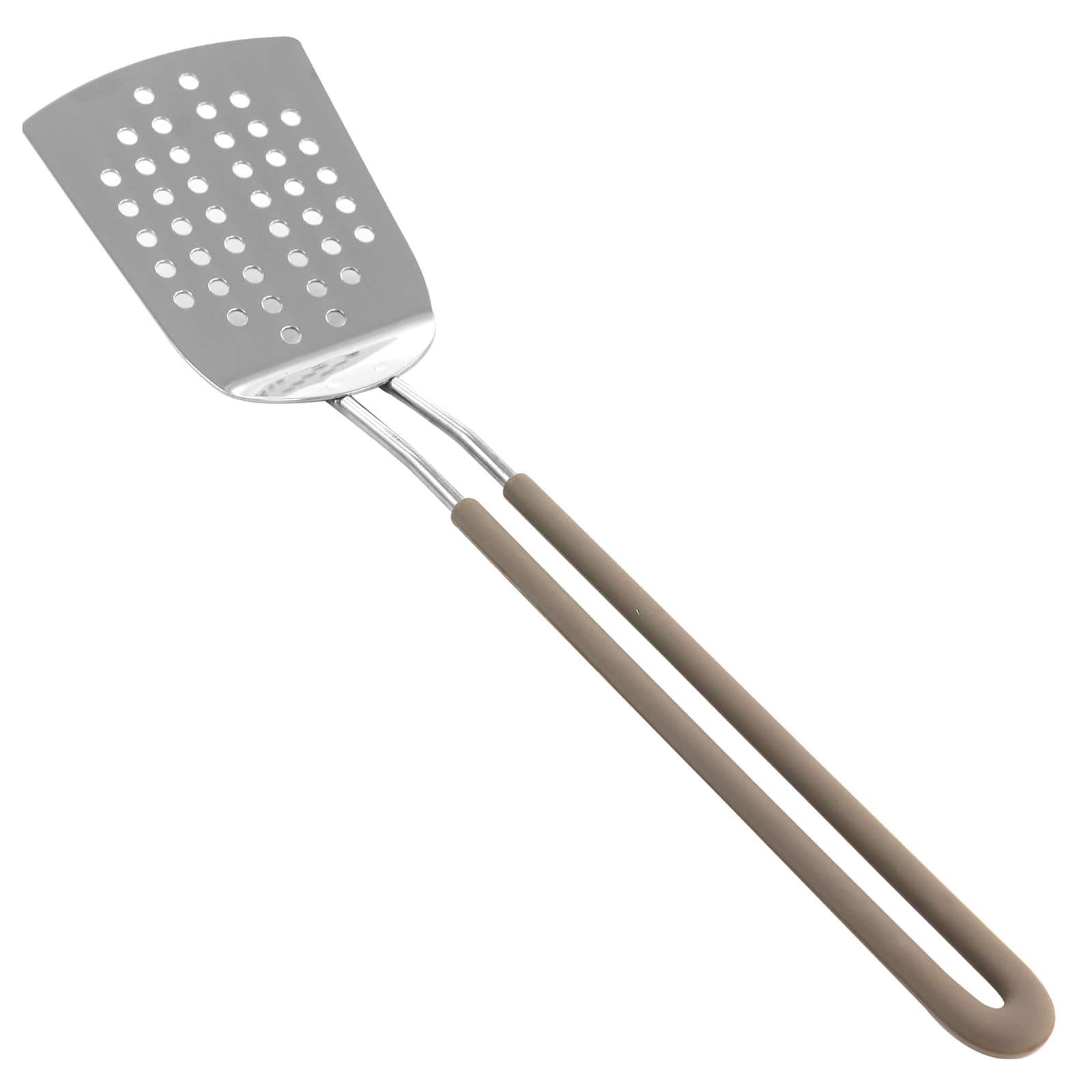 Martha Stewart Gray Stainless Steel Slotted Spatula