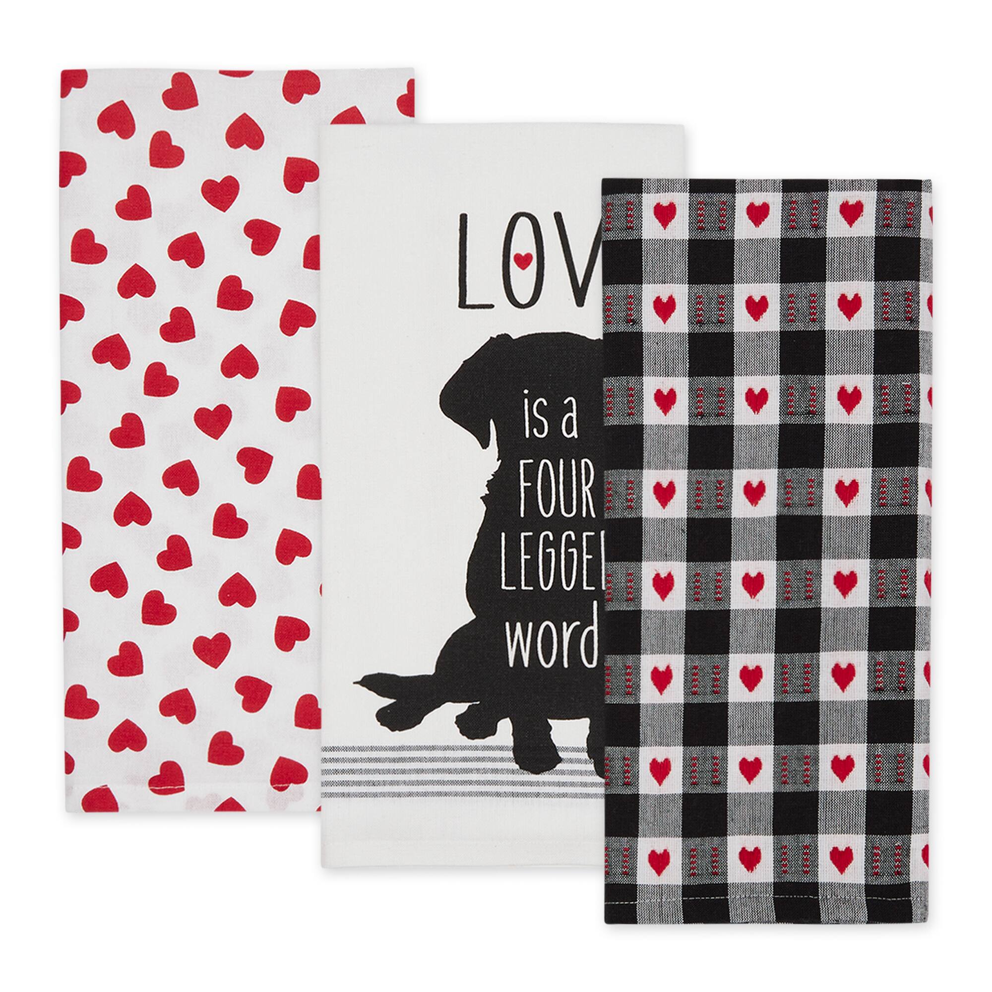 Assorted Dog Love Dishtowel (Set of 3)