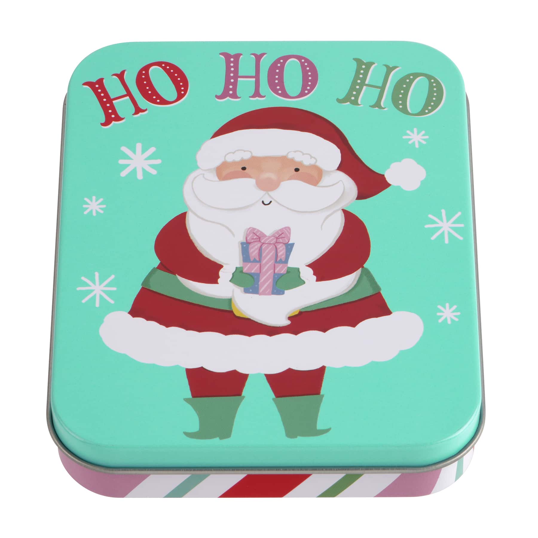 Bo&#xEE;te pour carte-cadeau &#xE0; motif du p&#xE8;re No&#xEB;l en fer-blanc de Celebrate It