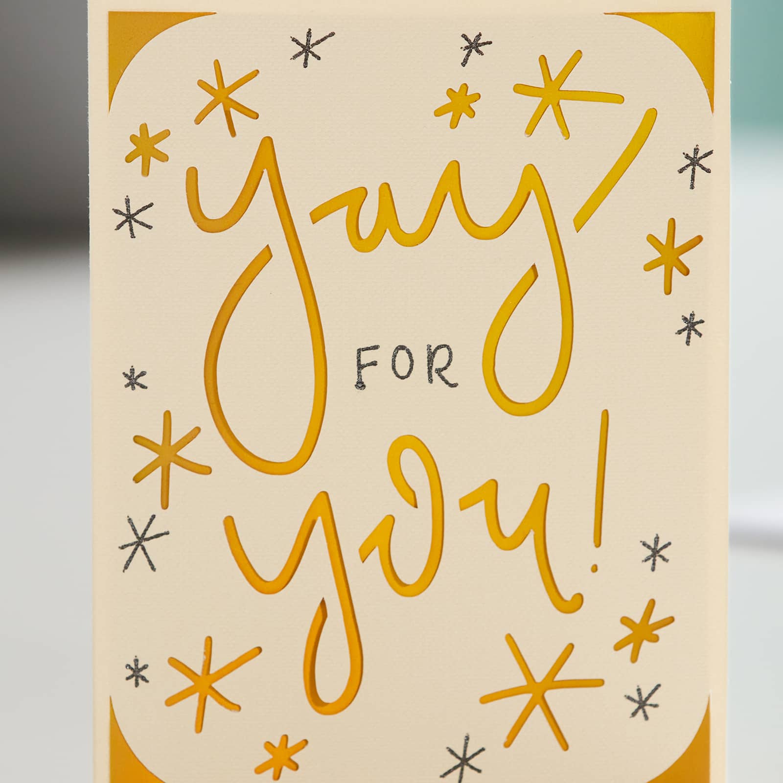 Cricut Joy™ Insert Cards Cream & Gold Matte Holographic