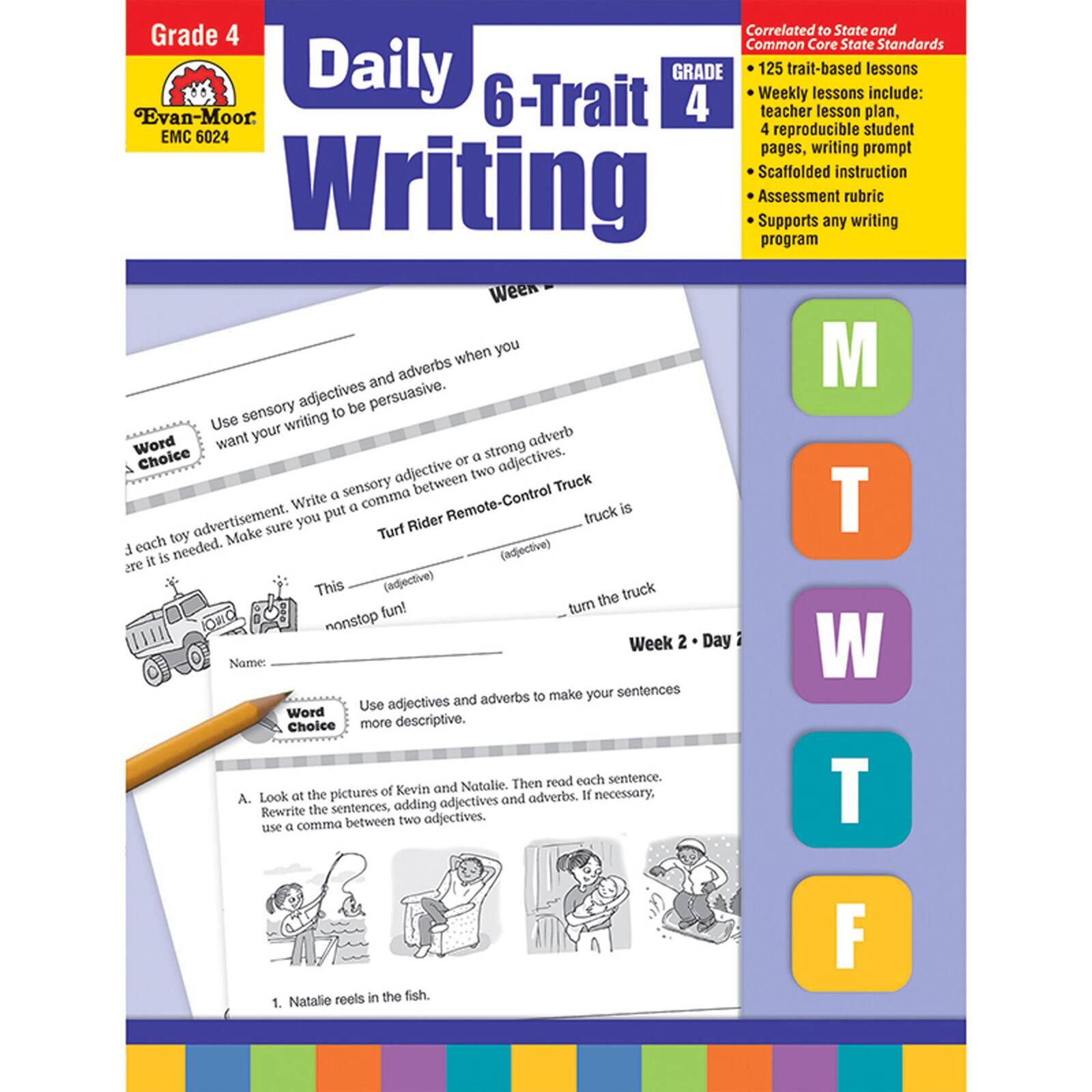 Evan Moor® Daily 6-Trait Writing Book, Grade 4