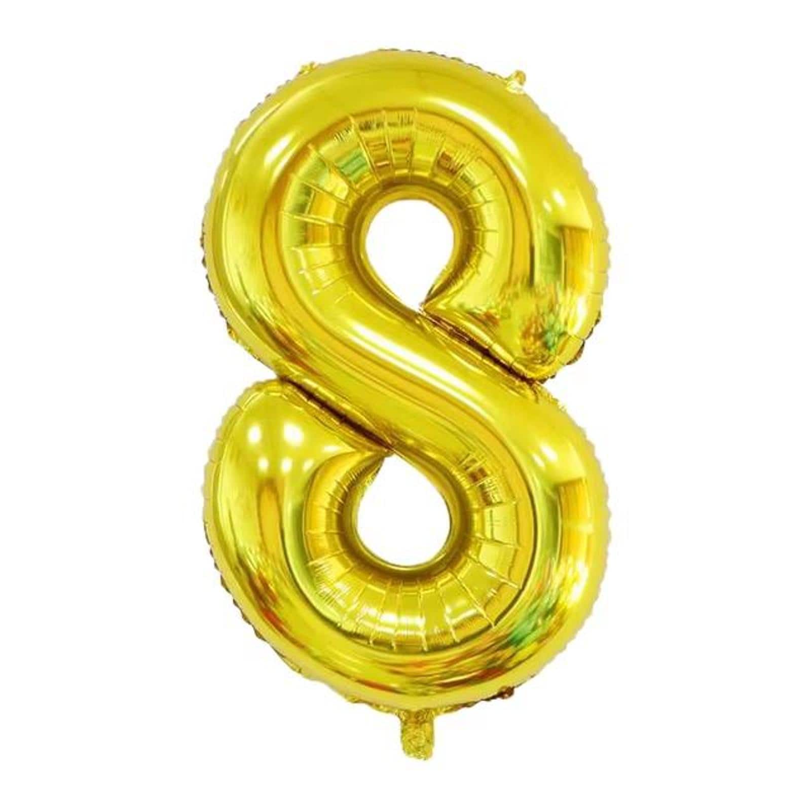 Wizardi 32&#x22; Gold Number Foil Balloon