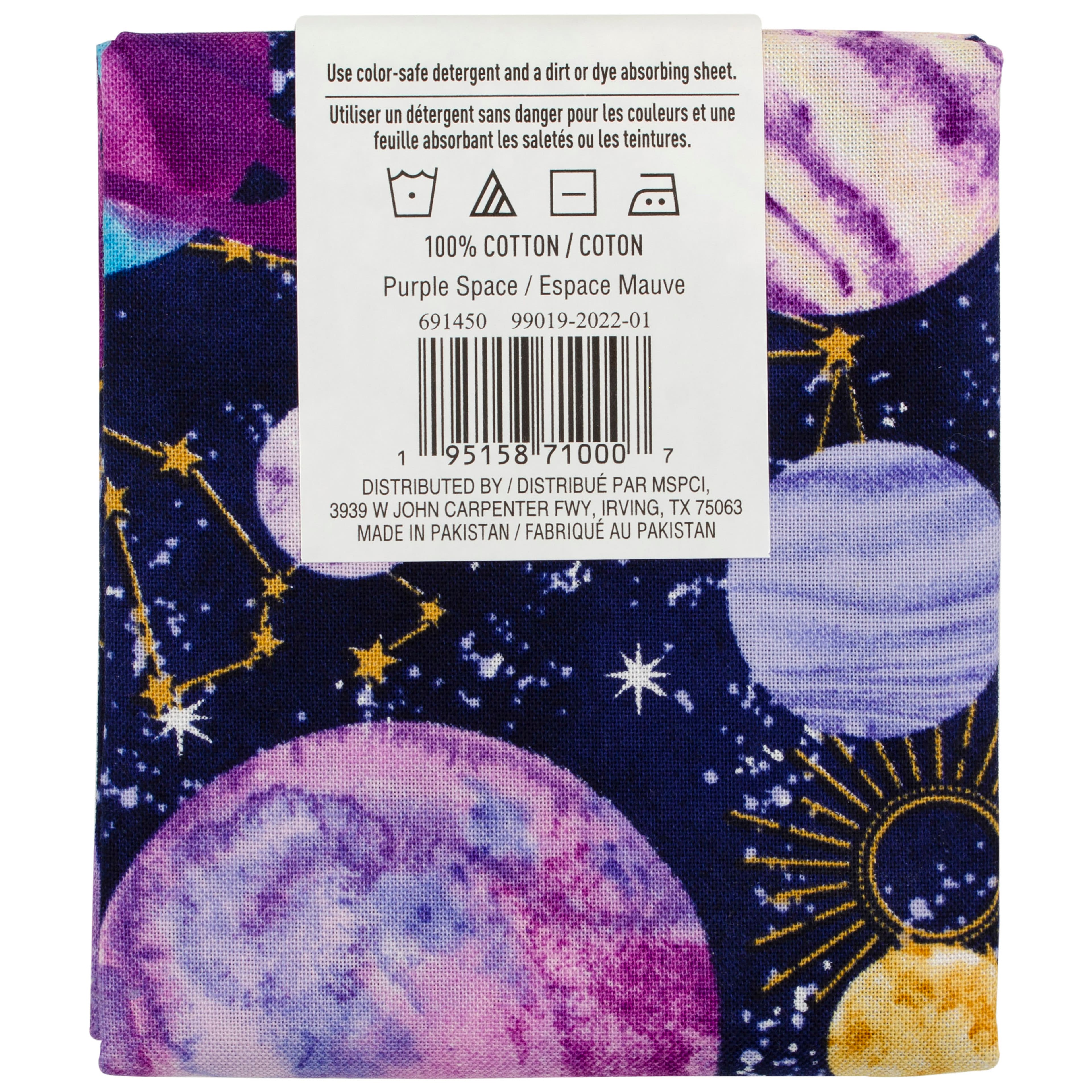Purple Space Cotton Fabric Bundle by Loops & Threads™
