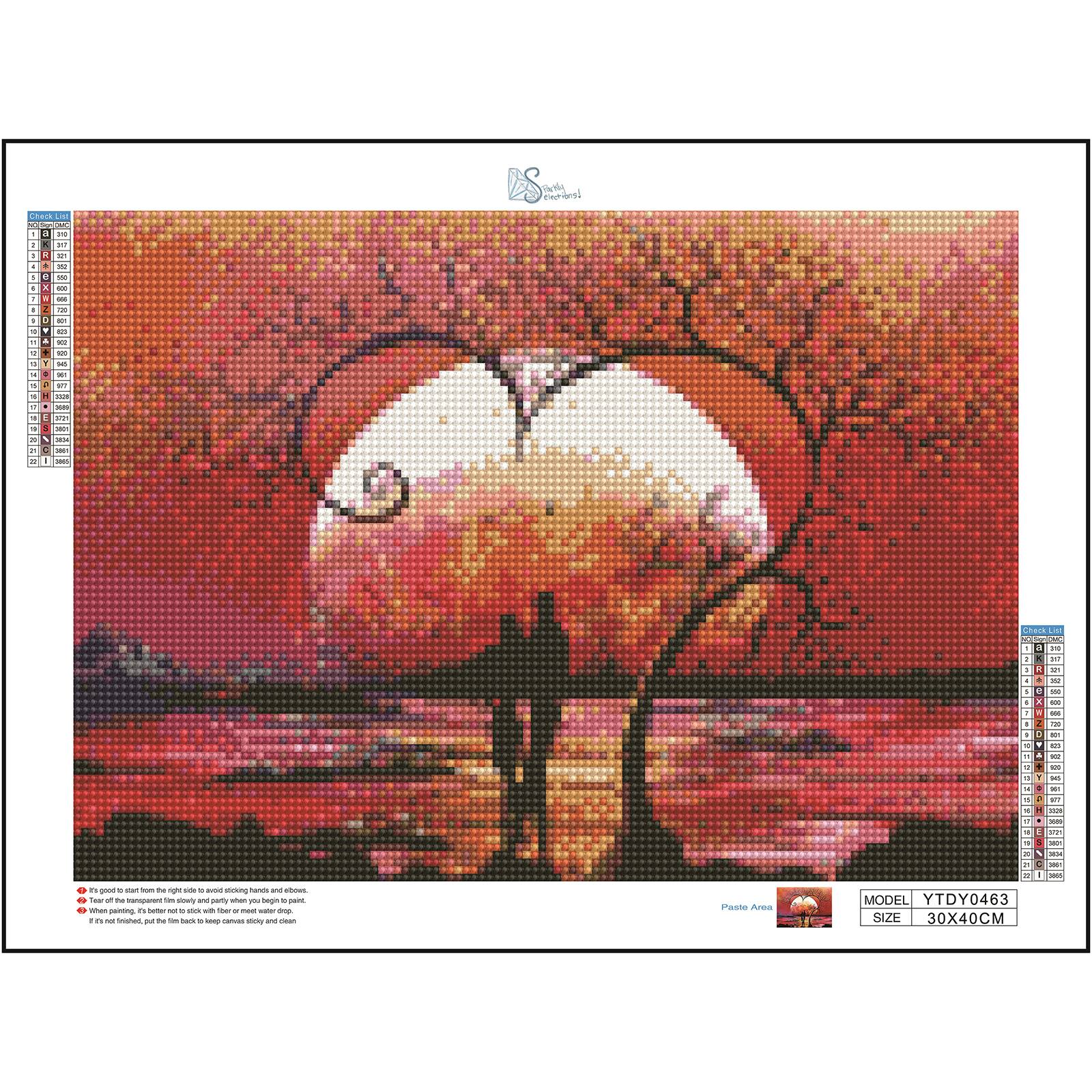 Sparkly Selections Heart Tree Diamond Painting Kit, Round Diamonds