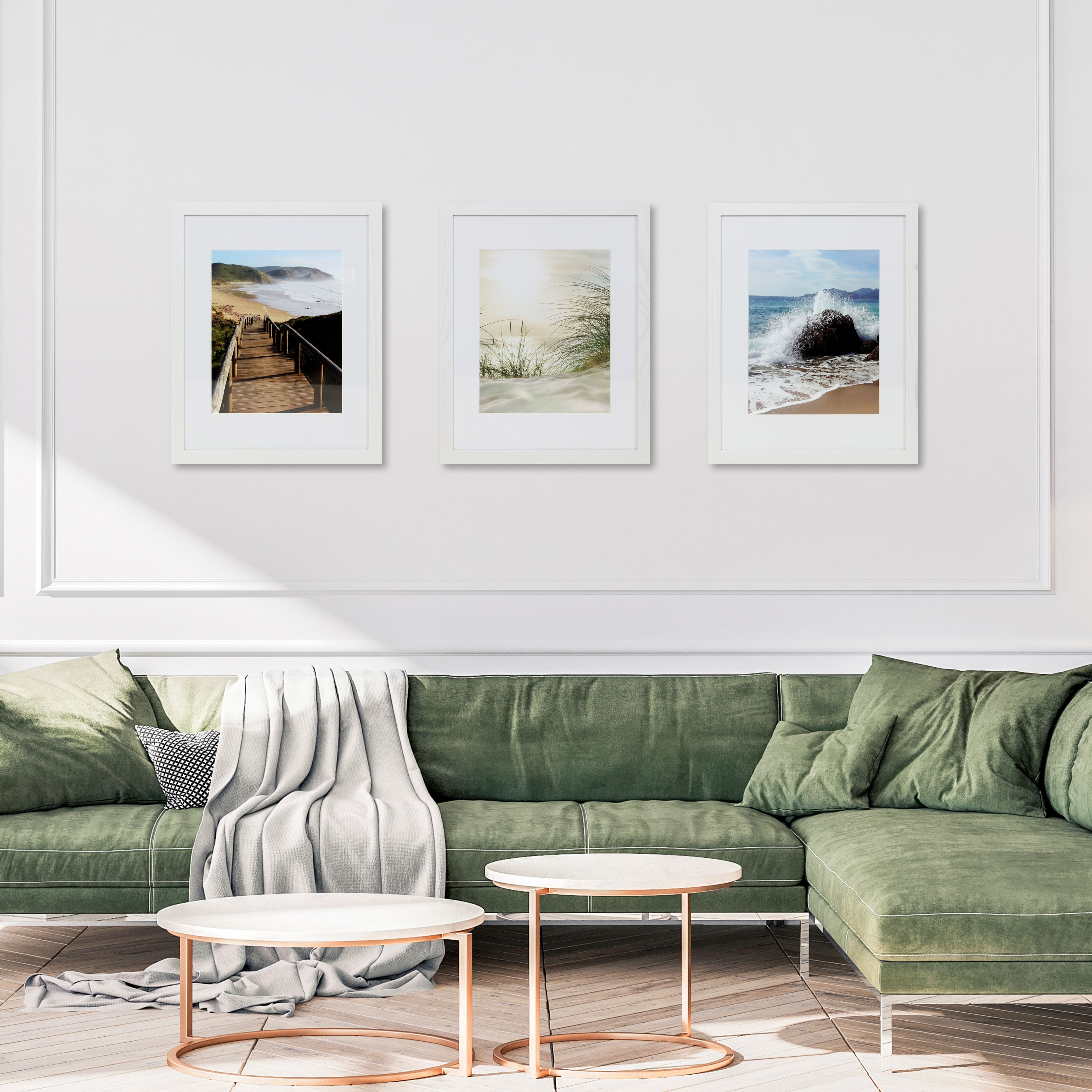 6 Packs: 3 ct. (18 total) Gallery™ 8" x 10" White Frames with Mat by Studio Décor®