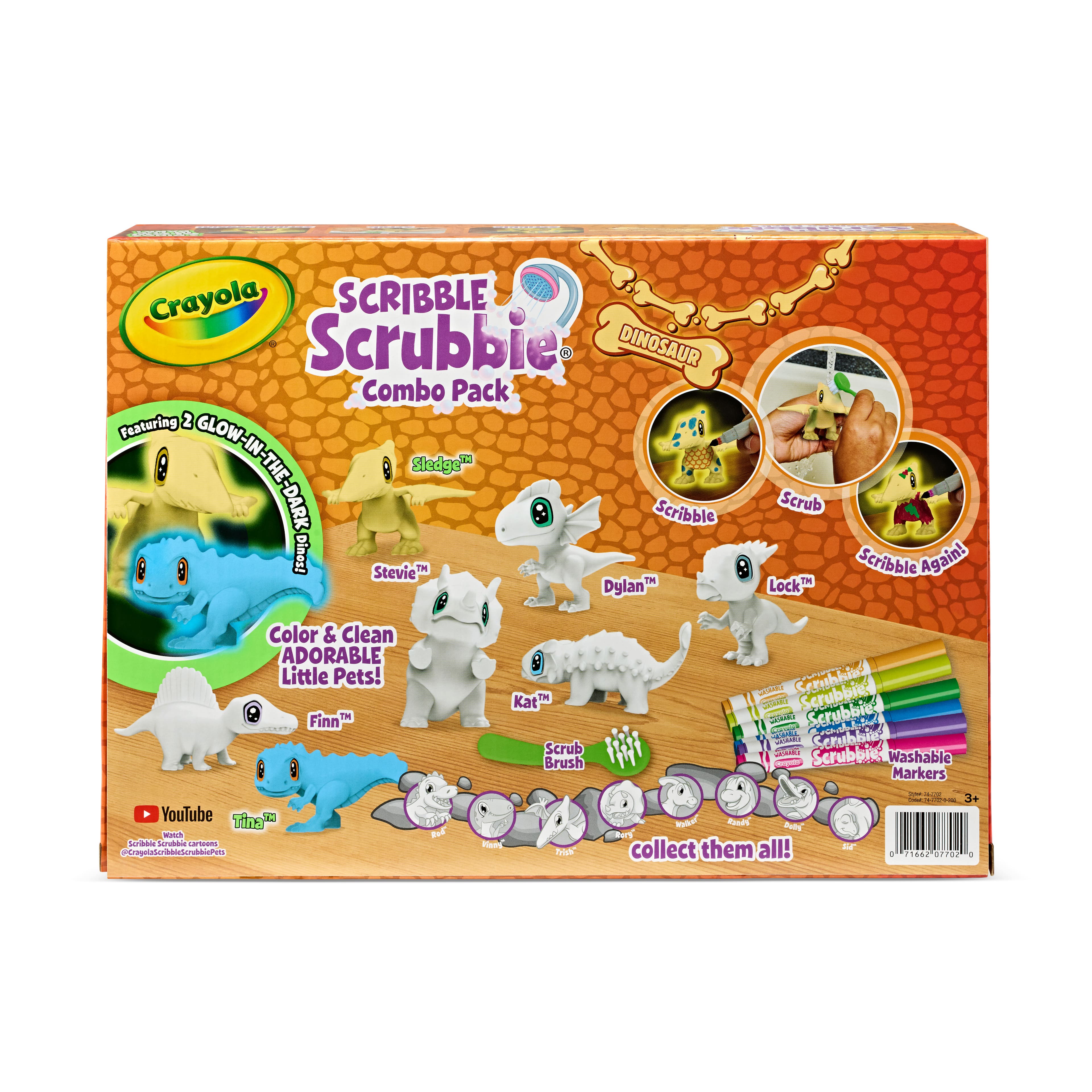 Crayola&#xAE; Scribble Scrubbie Dinosaur Glow Combo Pack