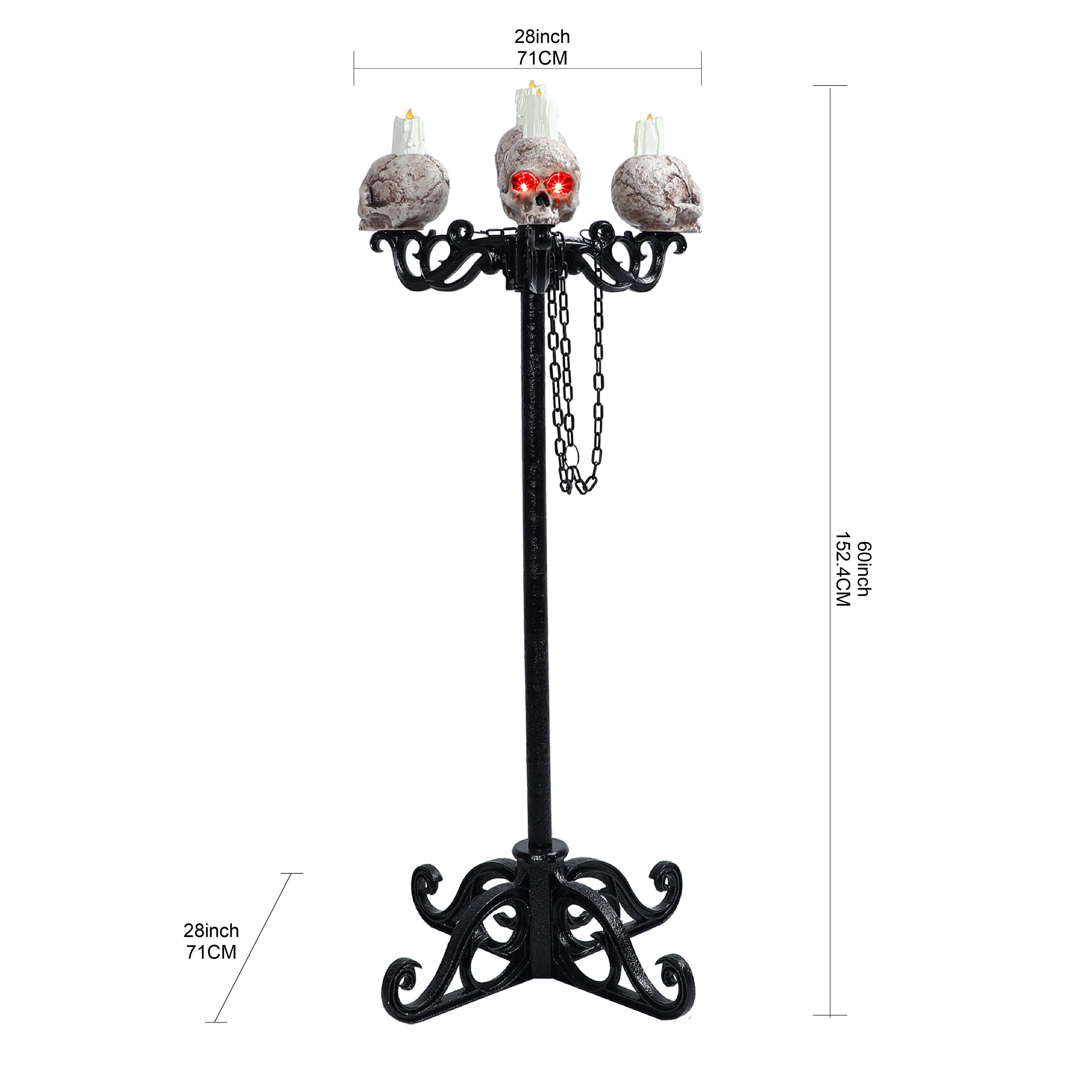 3-In-1 Lighted Skull Candelabra by Ashland&#xAE;