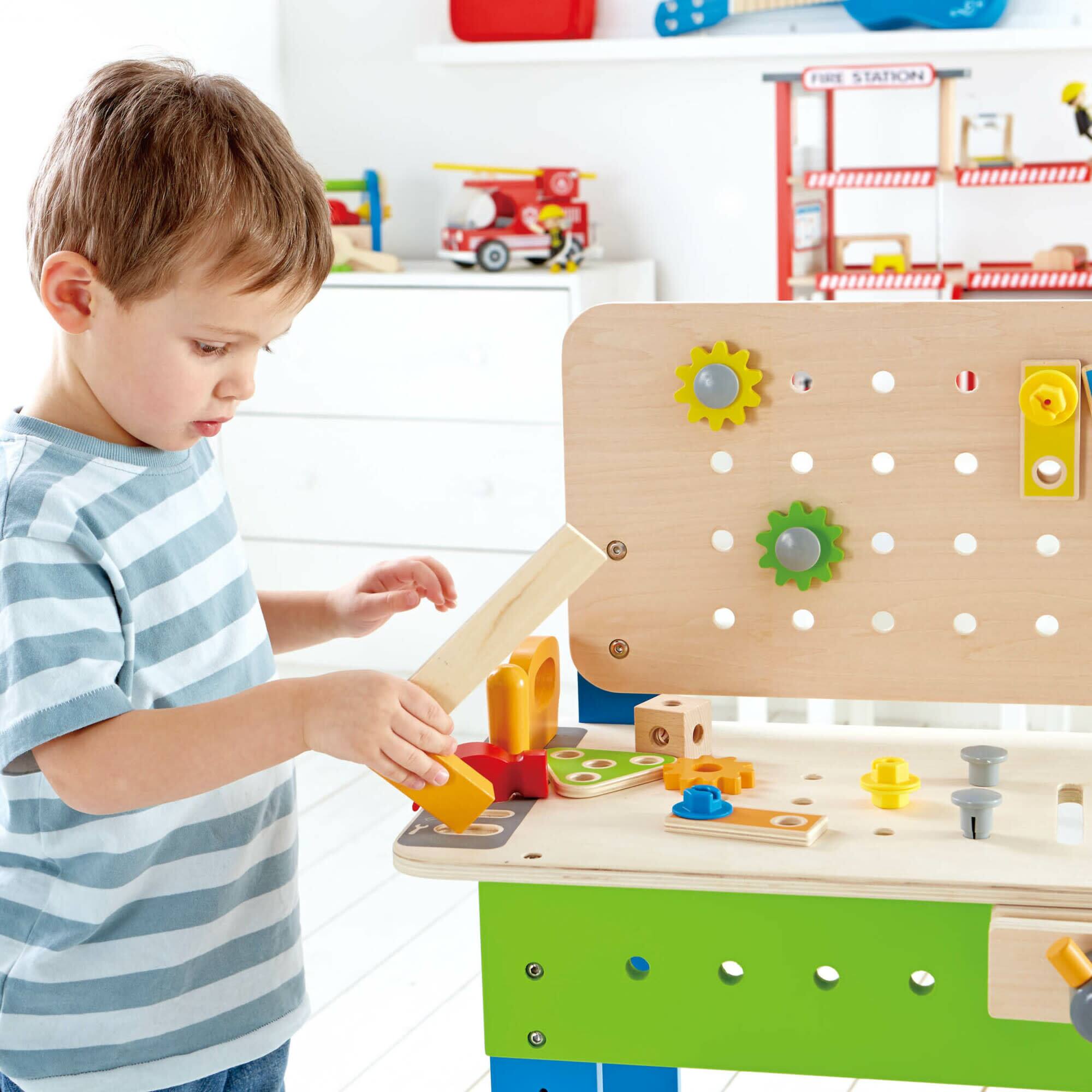 Hape Master Workbench Kid&#x27;s Wooden Tool Workshop Toy