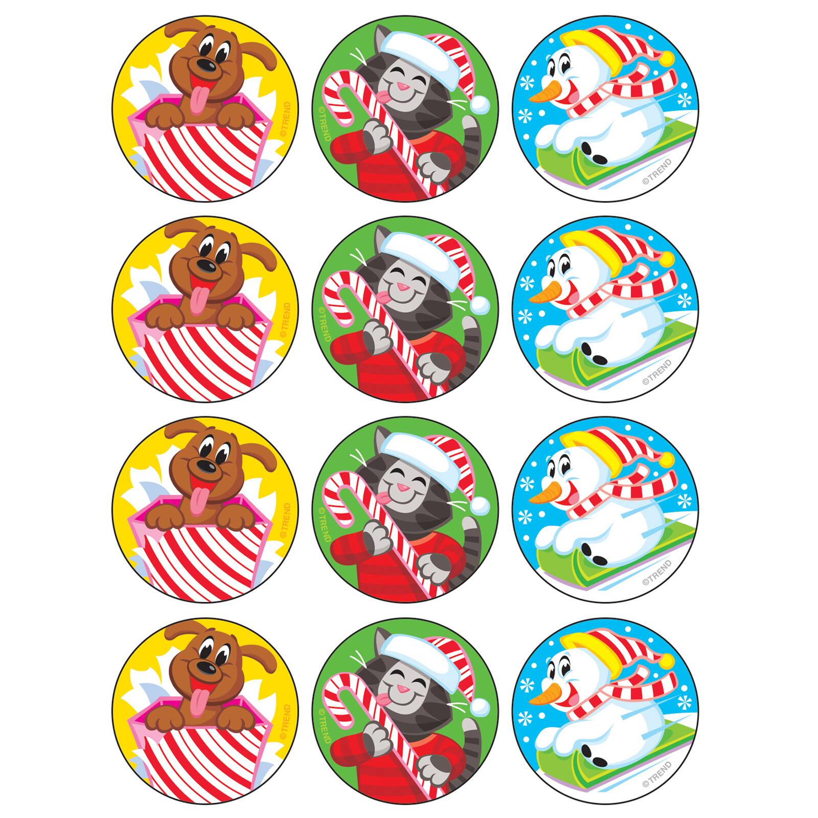 Trend Enterprises® Holiday Pals Stinky Stickers® 6 Packs of 48