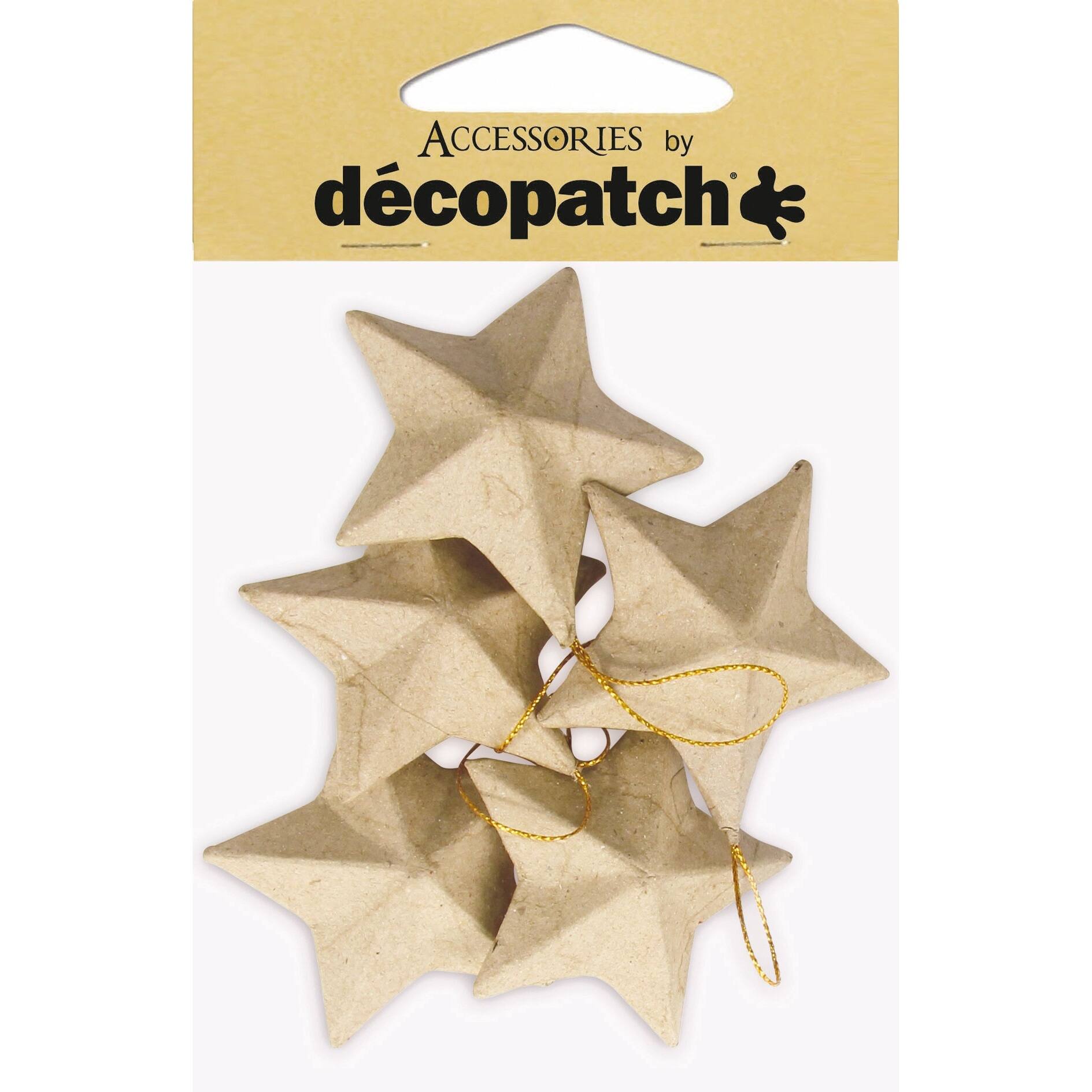 Decopatch Holiday Stars, 5ct.