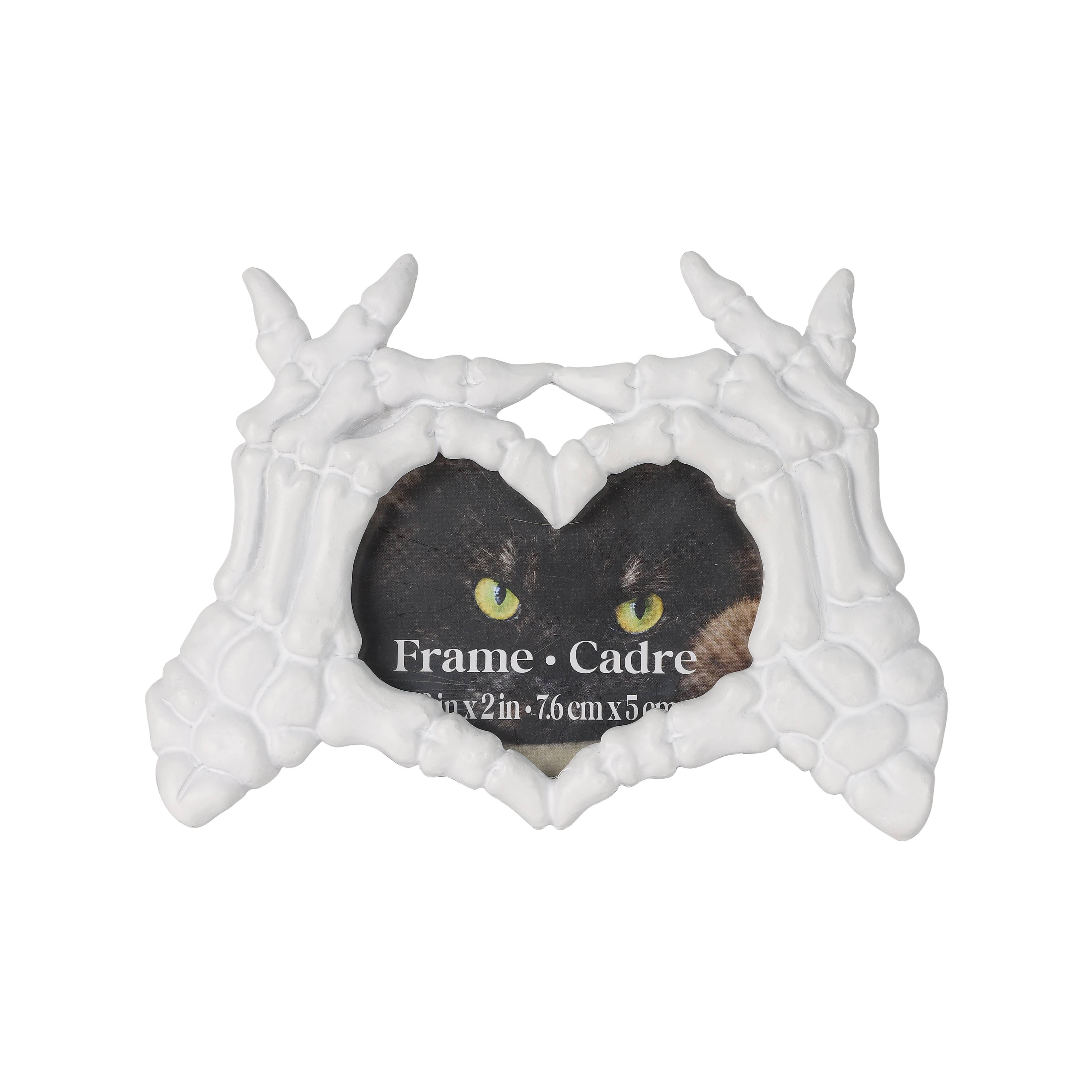Assorted 3&#x22; x 2&#x22; Skeletal Hands Heart Tabletop Frame by Ashland&#xAE;