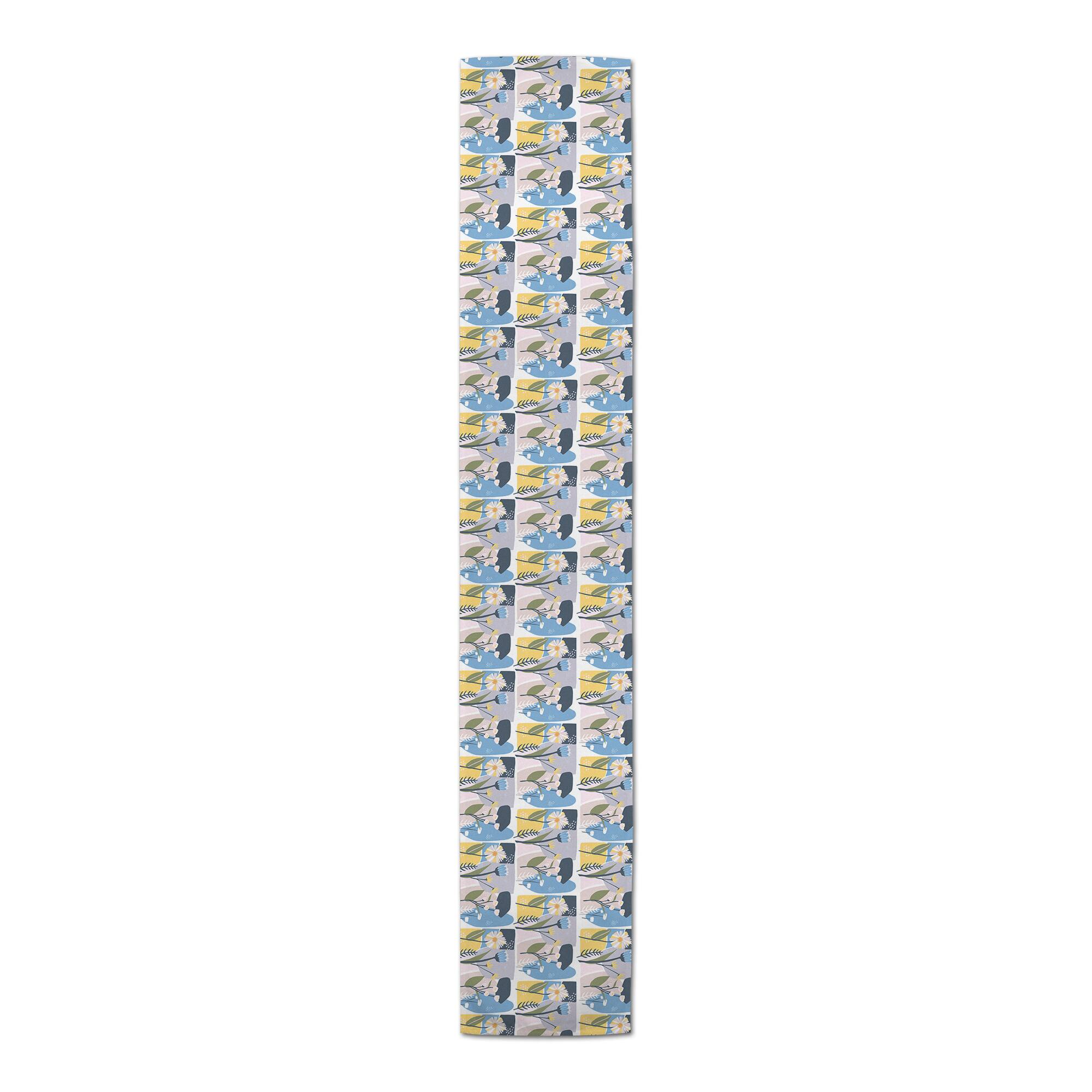 Floral Shapes Indoor/Outdoor Table Runner
