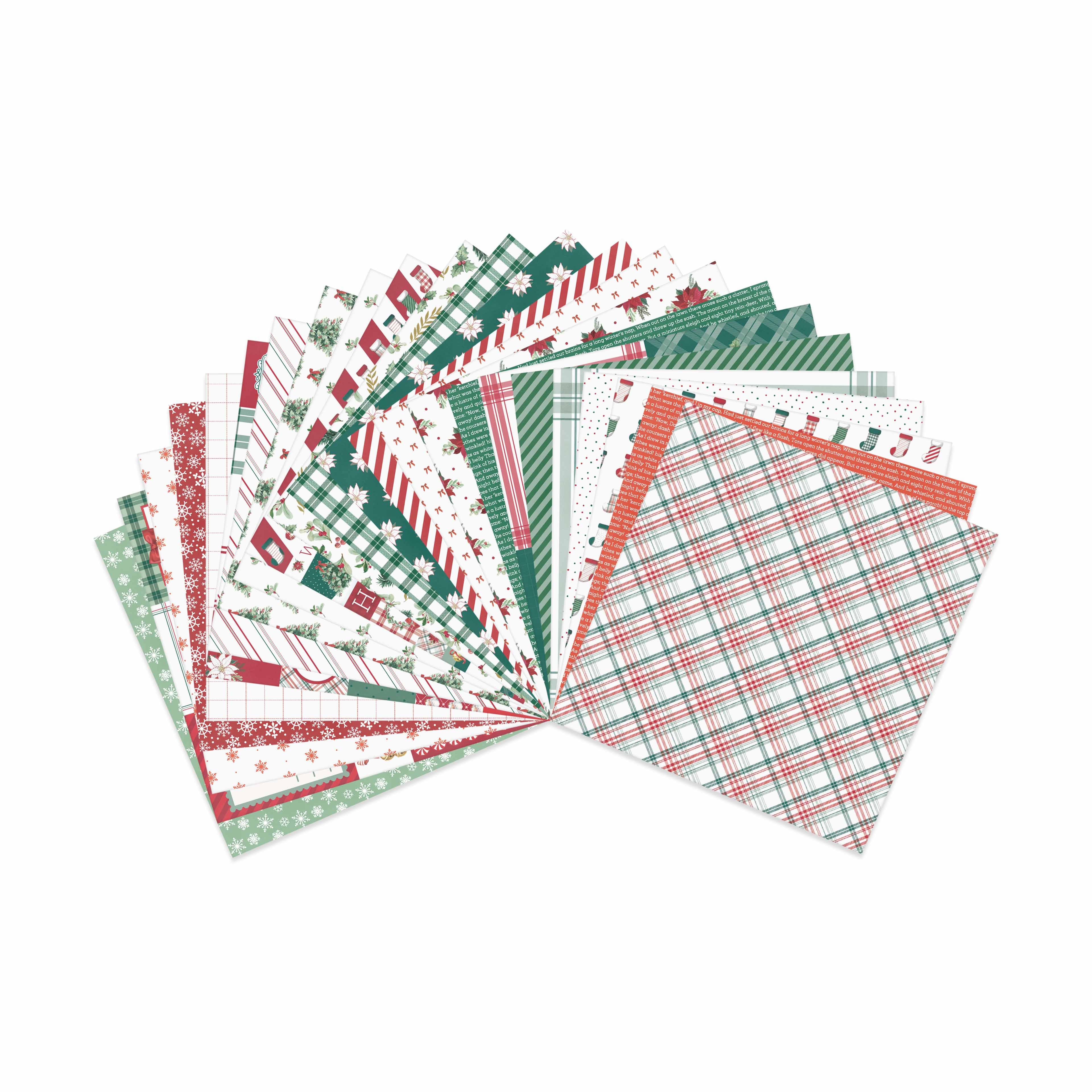 6&#x22; x 6&#x22; Night Before Christmas Double-Sided Paper Pad by Recollections&#x2122;, 24 Sheets