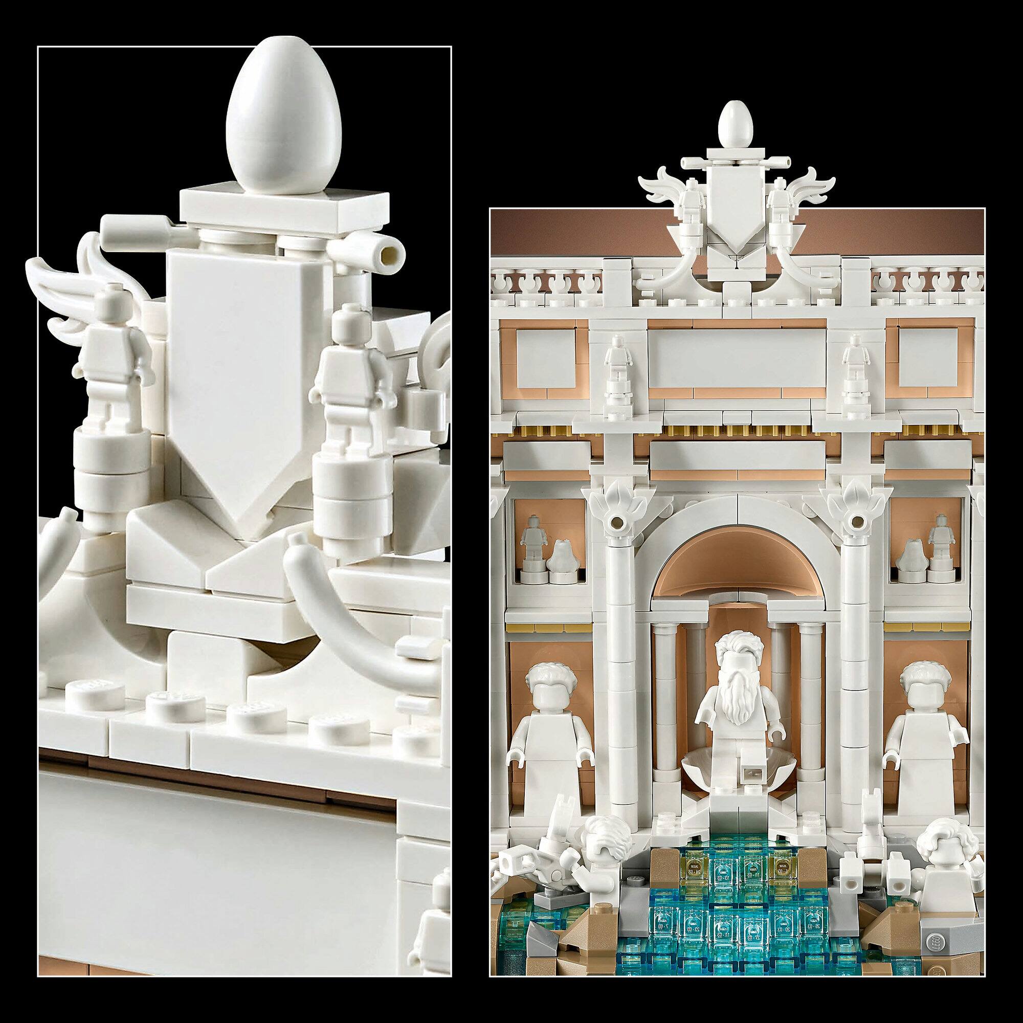 LEGO® Architecture Trevi Fountain Model, Italian Landmark Rome Memorabilia 21062