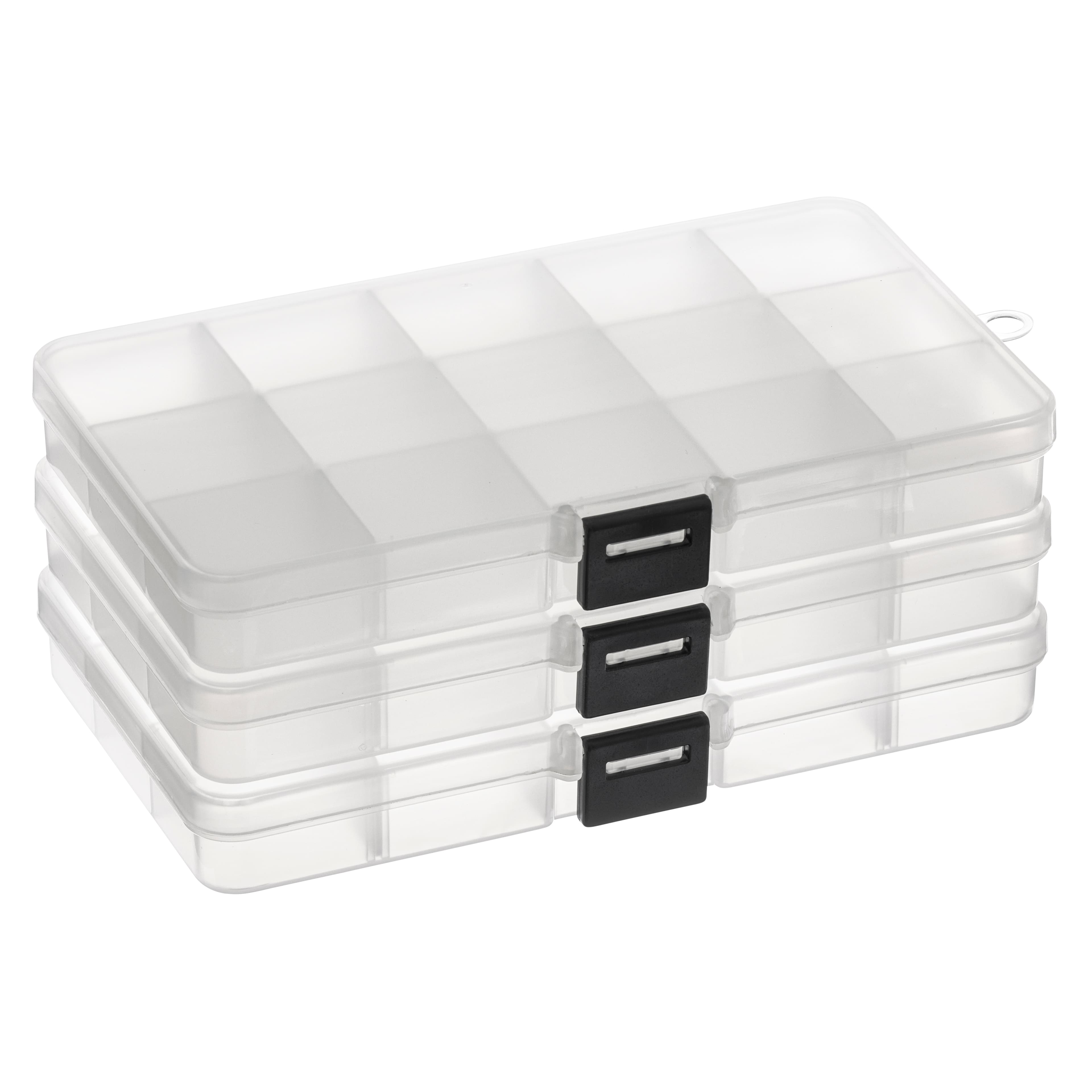  Juvale 3 Pack Bead Storage Organizer Box with 36 Grids and  Removable Dividers - Plastic Container Tray for Craft, Jewelry and Earrings  : Arts, Crafts & Sewing