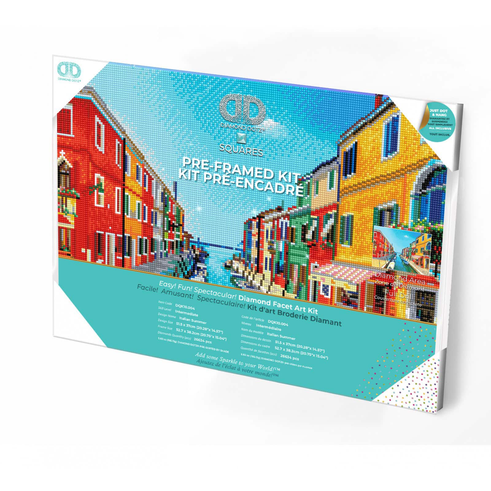 Diamond Dotz® Intermediate Italian Summer Pre-Framed Diamond Painting Kit