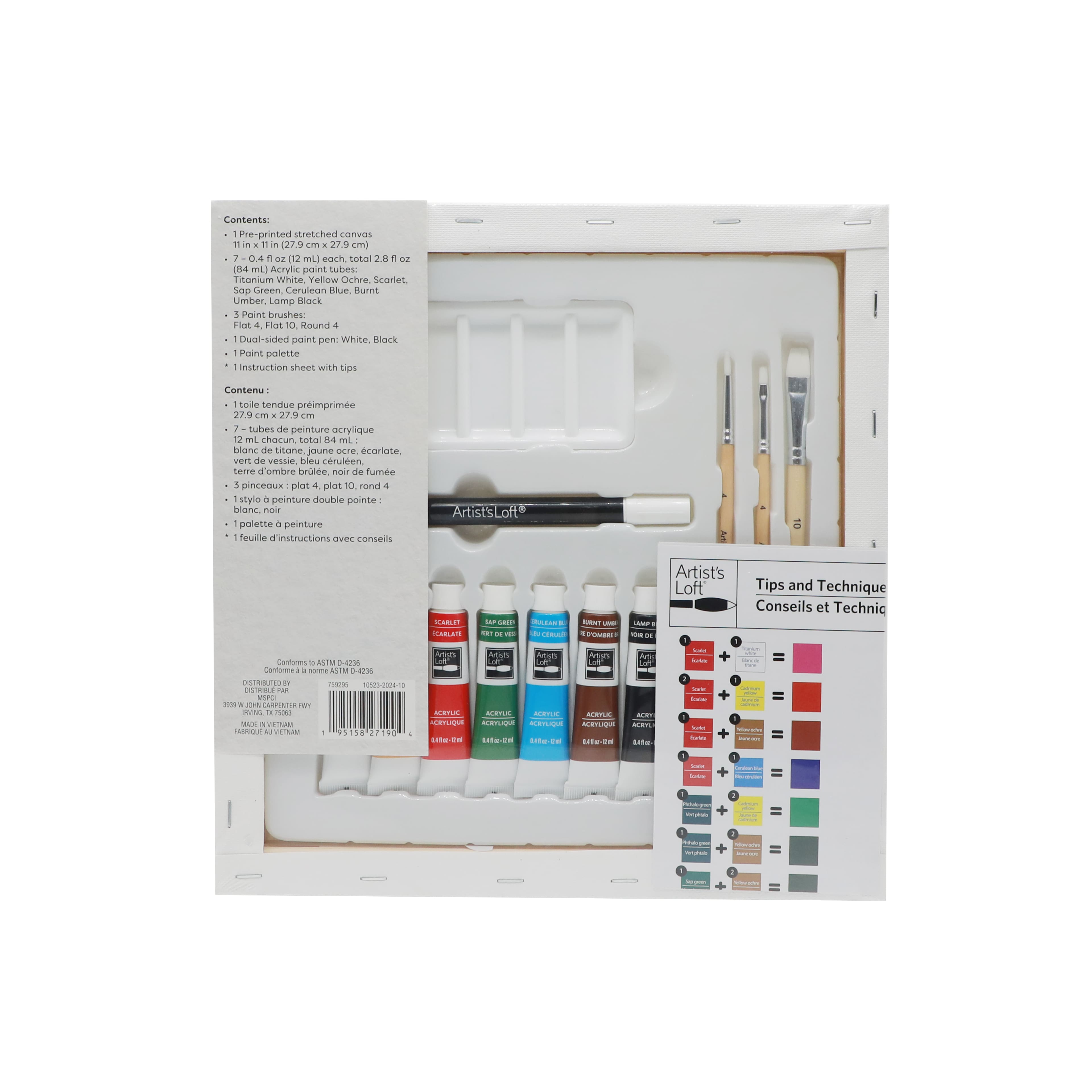 11&#x22; x 11&#x22; Forest Canvas Painting Kit by Artist&#x27;s Loft&#xAE;