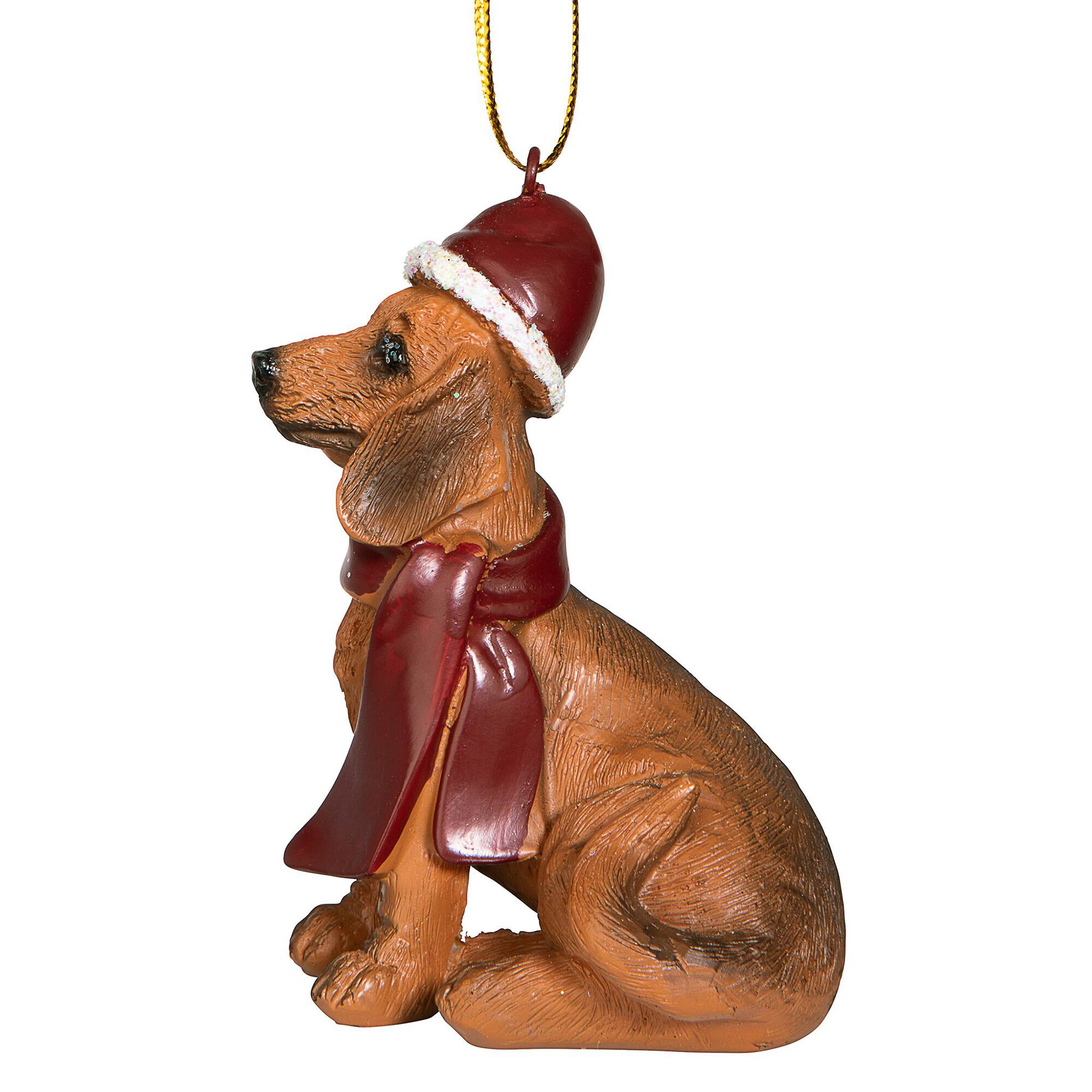 3.5" Dachshund Holiday Dog Ornament
